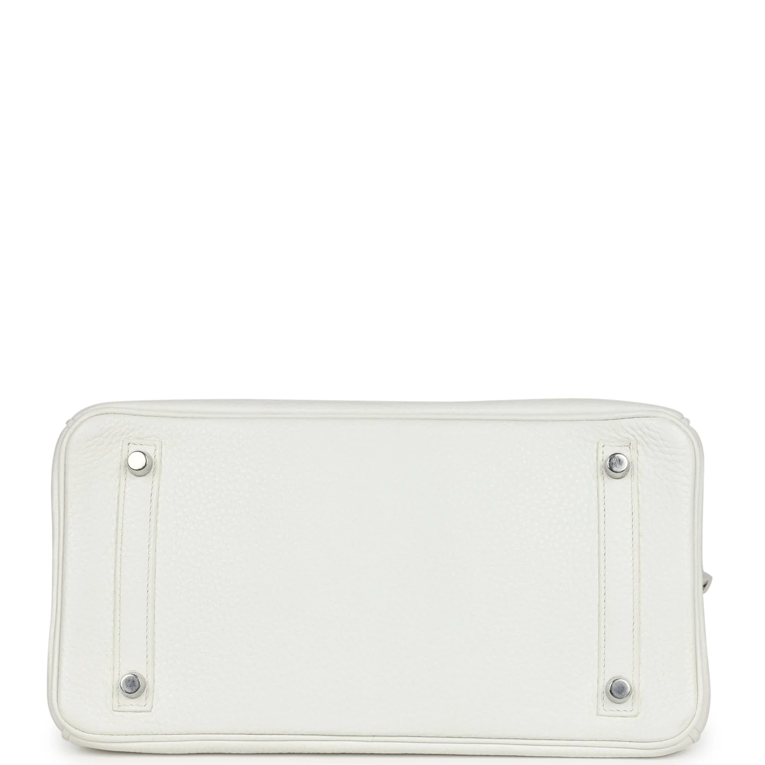 Replicate Hermes Birkin 30 White Clemence Palladium Hardware(1:1 replica)