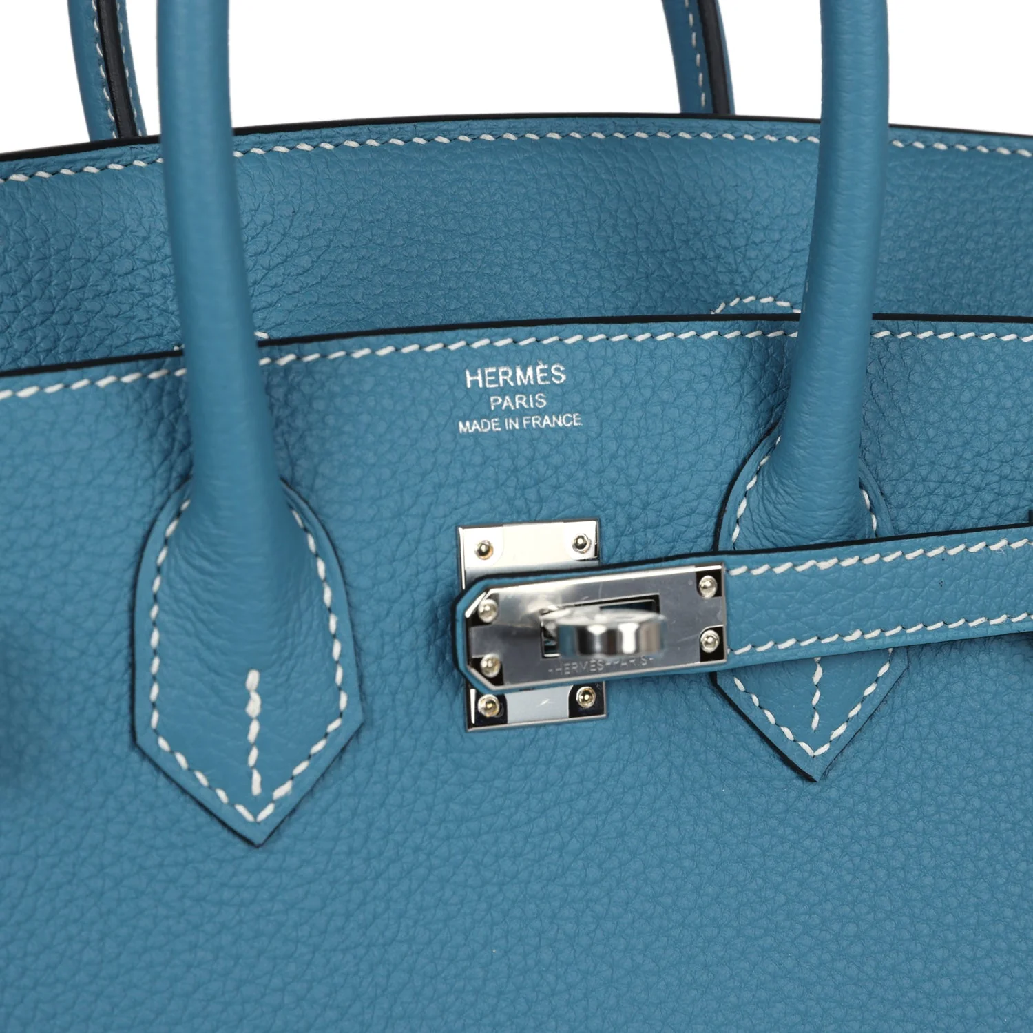 Replicate Hermes Birkin 25 Blue Jean Togo Palladium Hardware(1:1 replica)