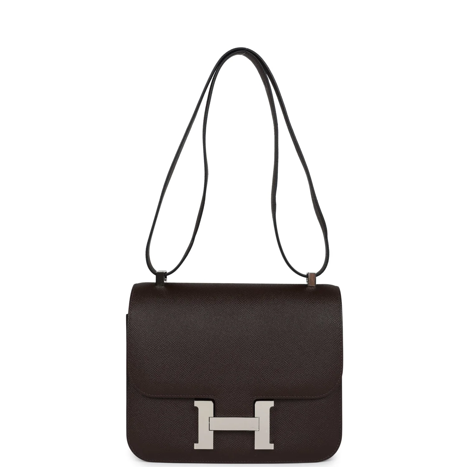 Replicate Hermes Constance 24 Chocolate Epsom Palladium Hardware(1:1 replica)