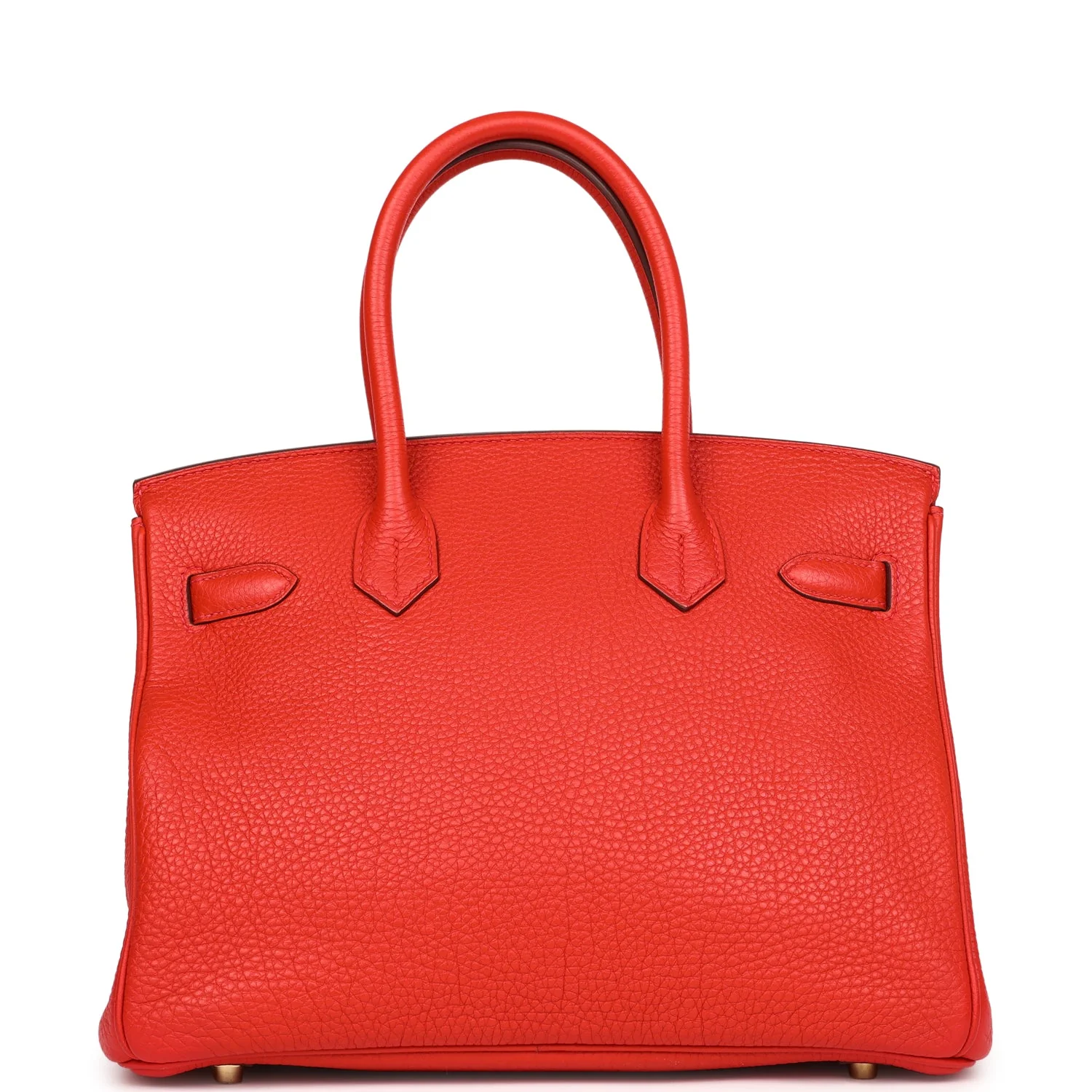 Replicate Hermes Birkin 30 Geranium Togo Gold Hardware(1:1 replica)