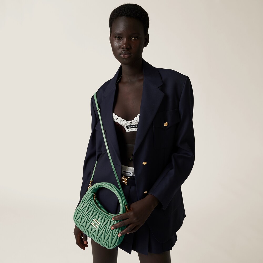 Replicate Wander matelassé nappa leather hobo bag(1:1 replica)