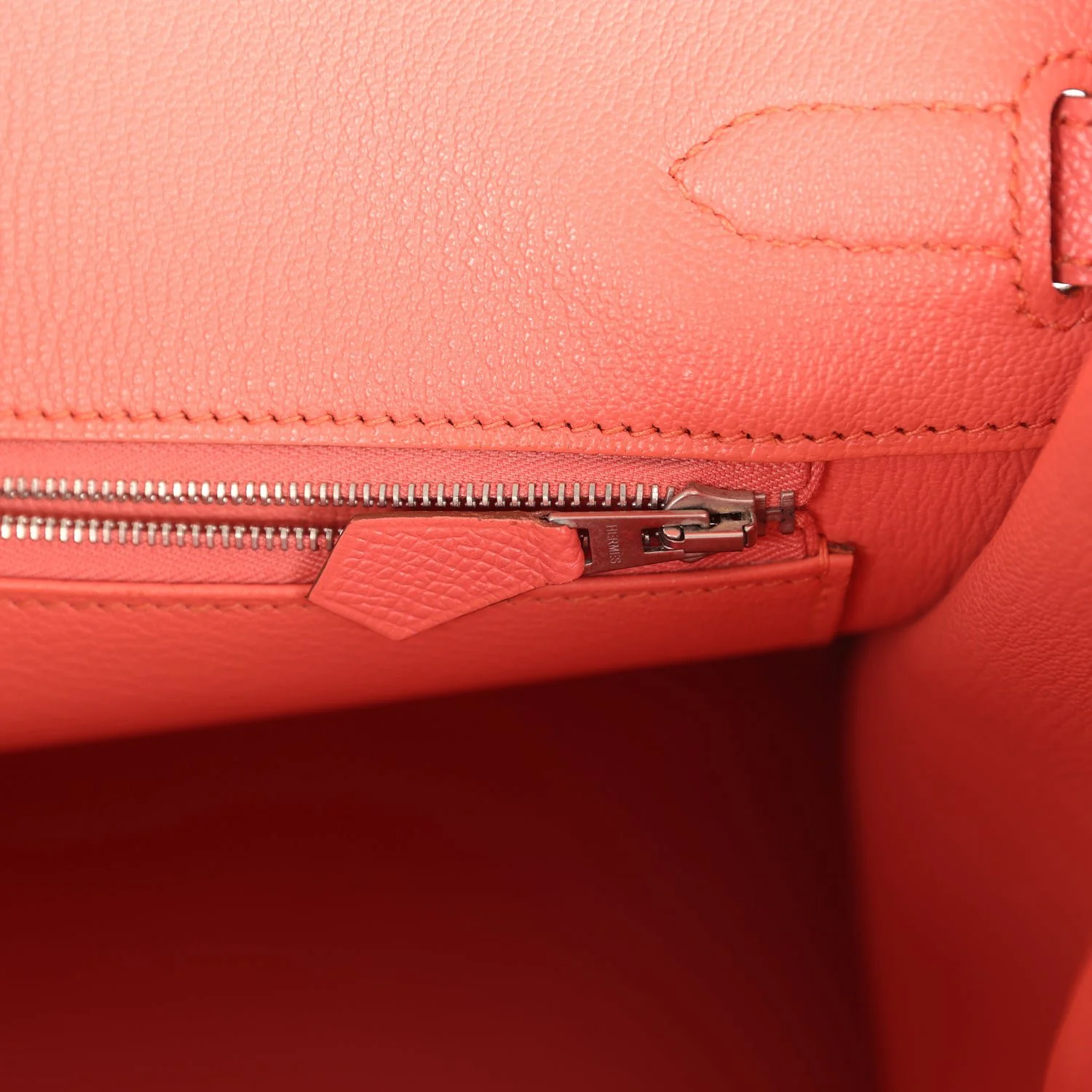 Replicate Hermes Birkin 35 Flamingo Epsom Palladium Hardware(1:1 replica)