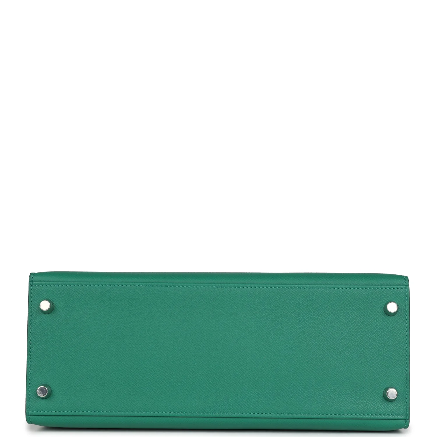 Replicate Hermes Kelly Sellier 28 Vert Vertigo Epsom Palladium Hardware(1:1 replica)