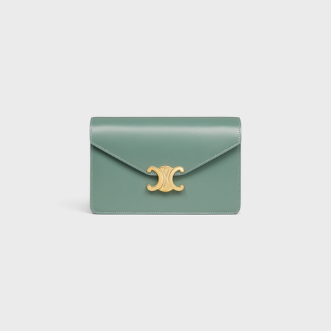 Replicate WALLET ON CHAIN MARGO IN SHINY CALFSKIN CELADON(1:1 replica)