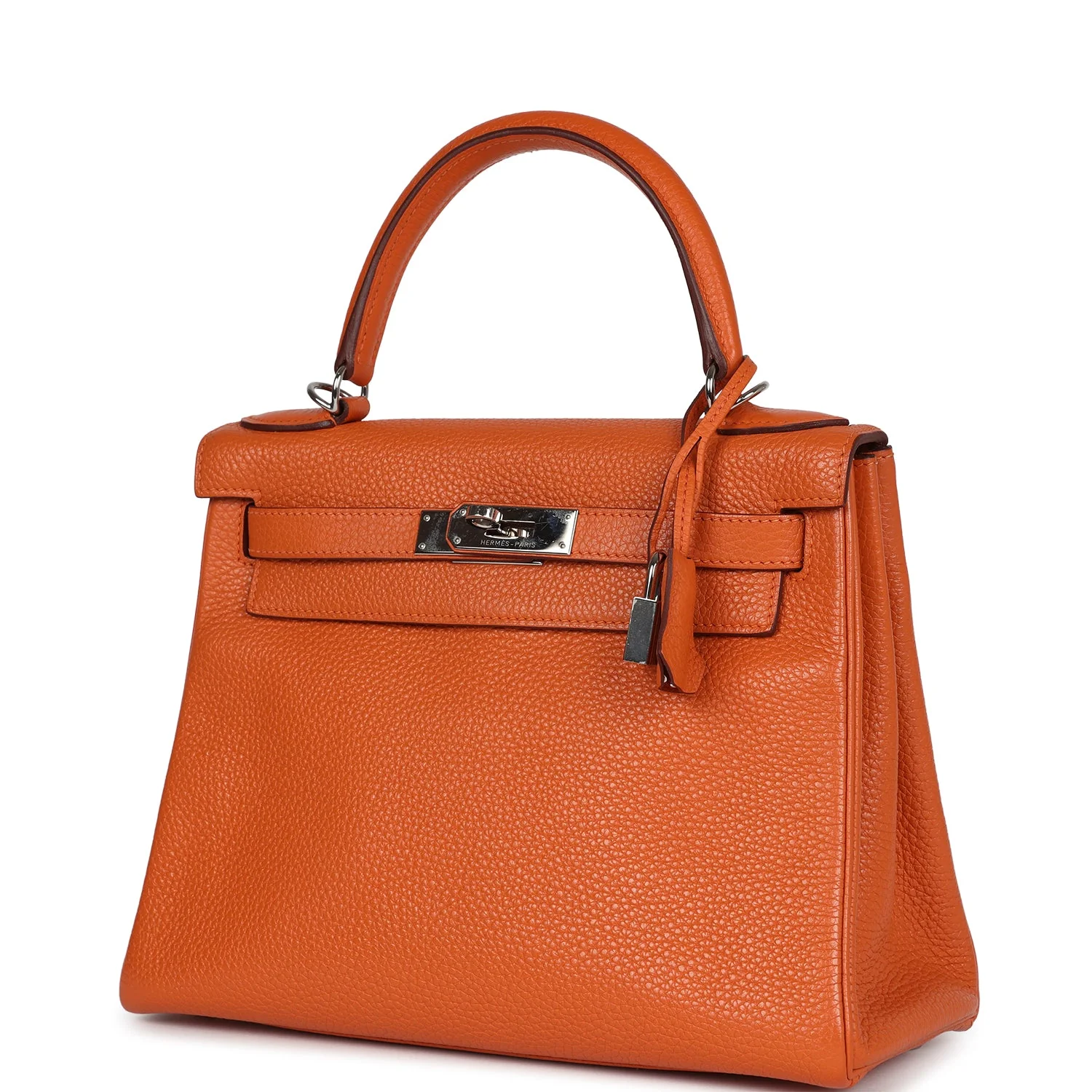 Replicate Hermes Kelly Retourne 28 Orange Togo Palladium Hardware(1:1 replica)