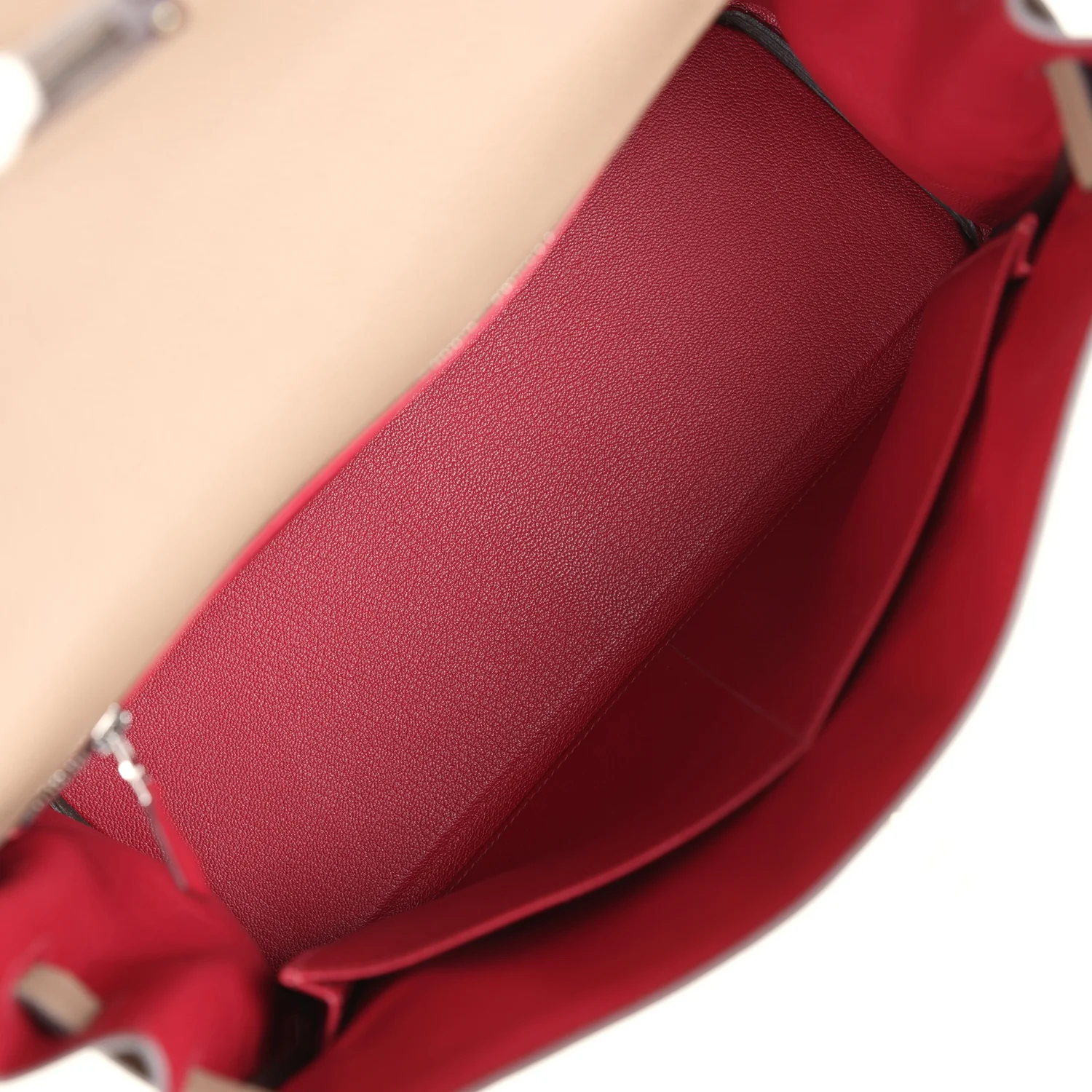 Replicate Hermes Special Order (HSS) Kelly Retourne 32 Etoupe Verso Togo Palladium Hardware(1:1 replica)