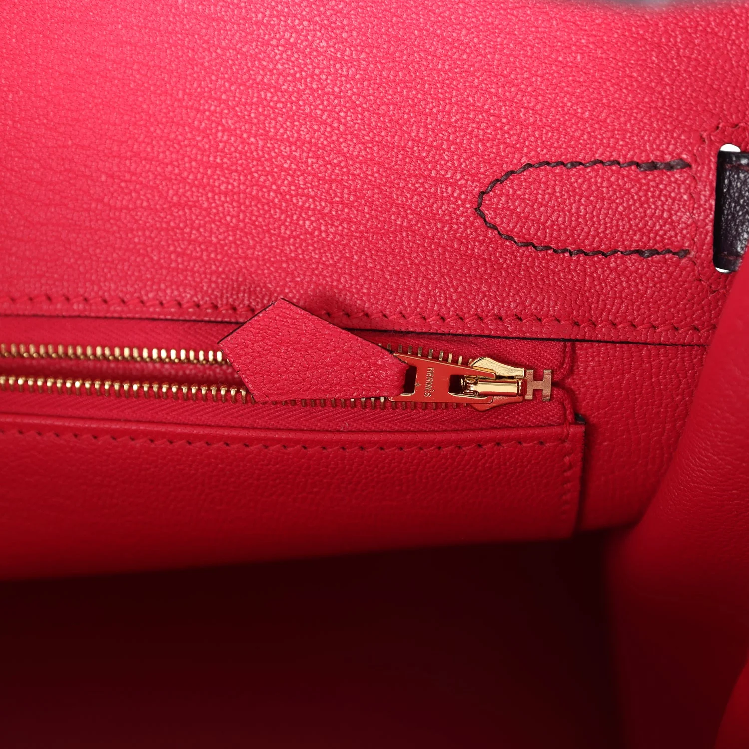 Replicate Hermes Special Order (HSS) Birkin 30 Raisin Verso Chevre Brushed Gold Hardware(1:1 replica)