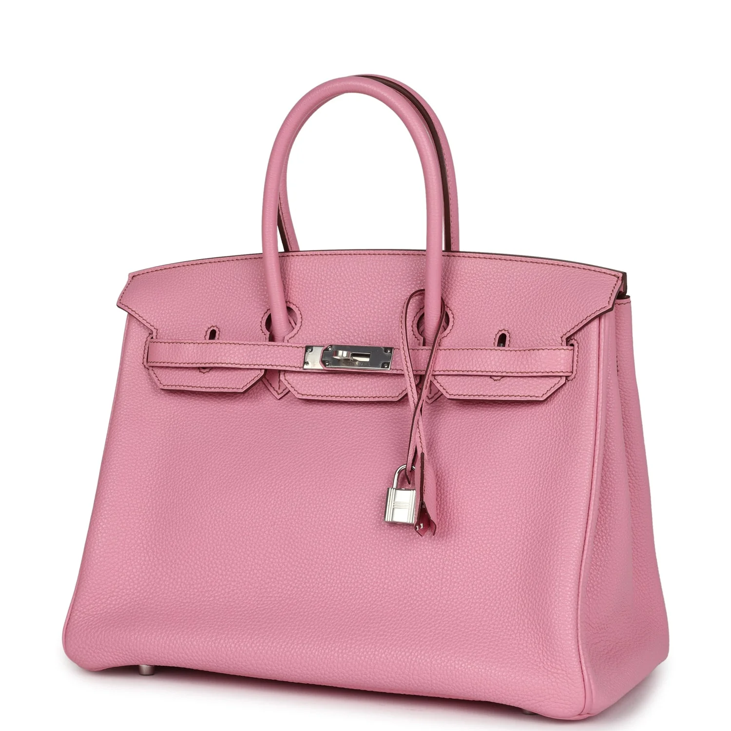 Replicate Hermes Birkin 35 Bubblegum Togo Palladium Hardware(1:1 replica)