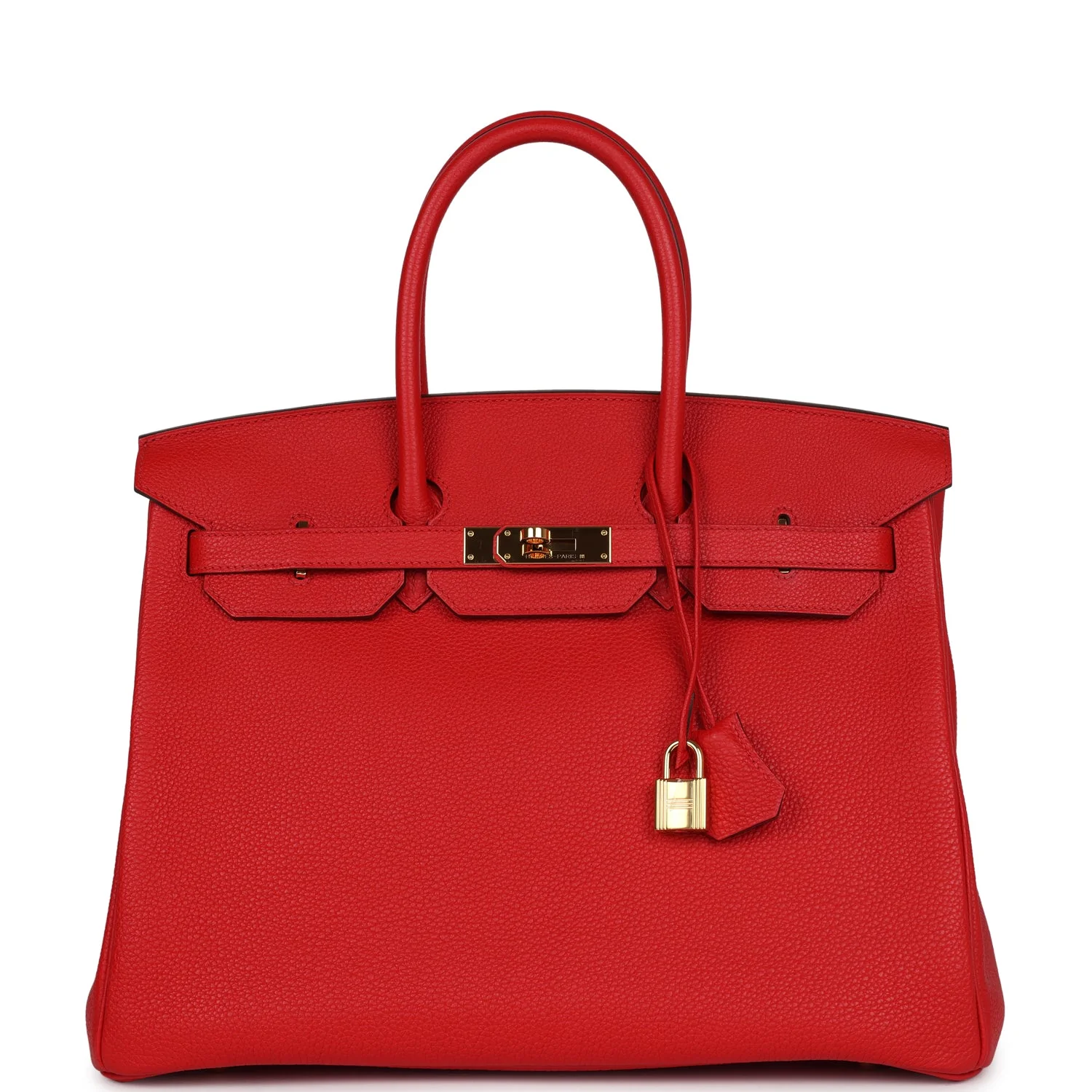 Replicate Hermes Birkin 35 Rouge Tomate Togo Gold Hardware(1:1 replica)