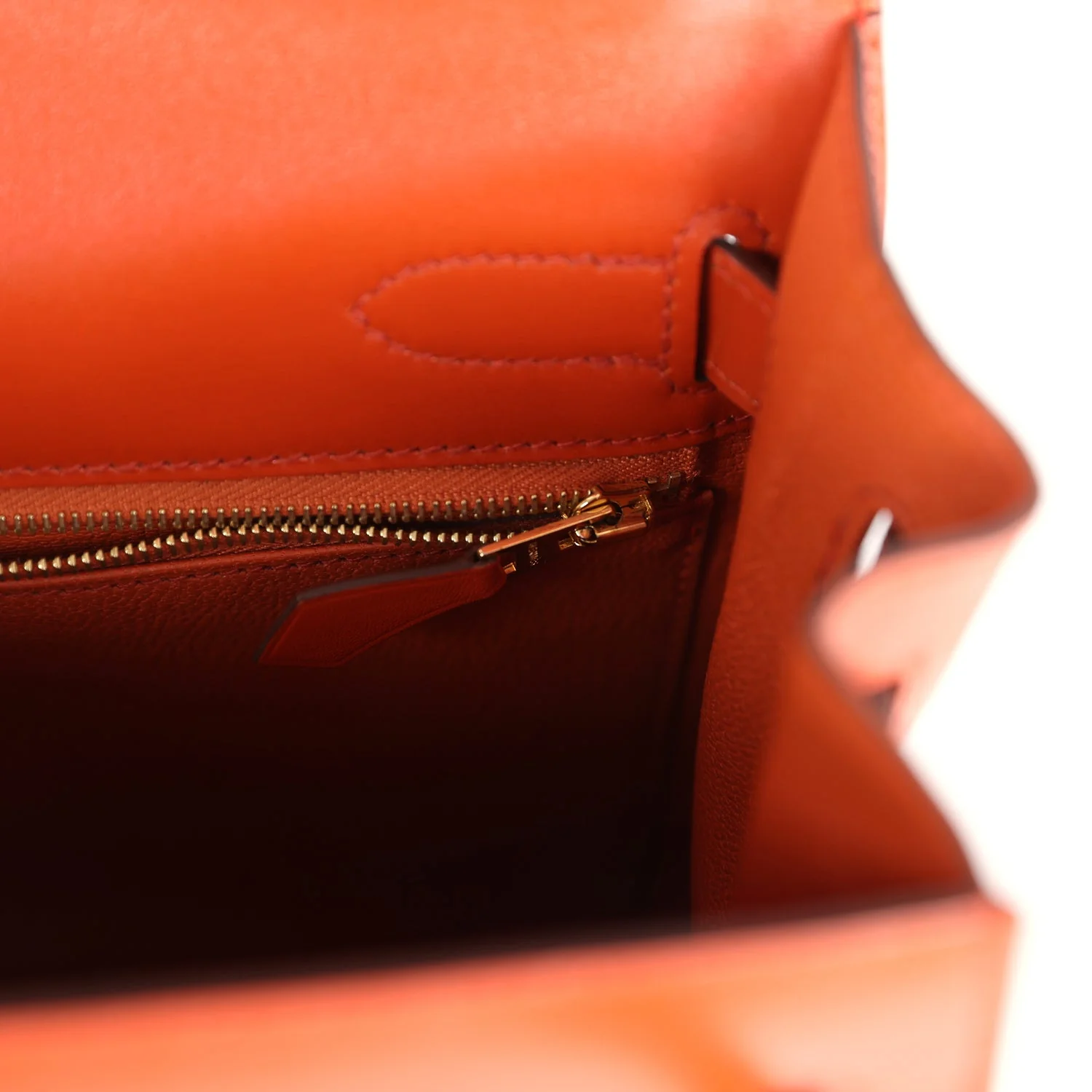 Replicate Hermes Kelly Sellier 32 Terre Battue Tadelakt Gold Hardware(1:1 replica)