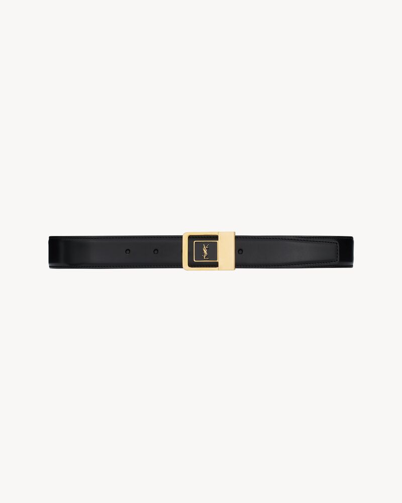 Replicate la 66 buckle belt in lacquered leather(1:1 replica)