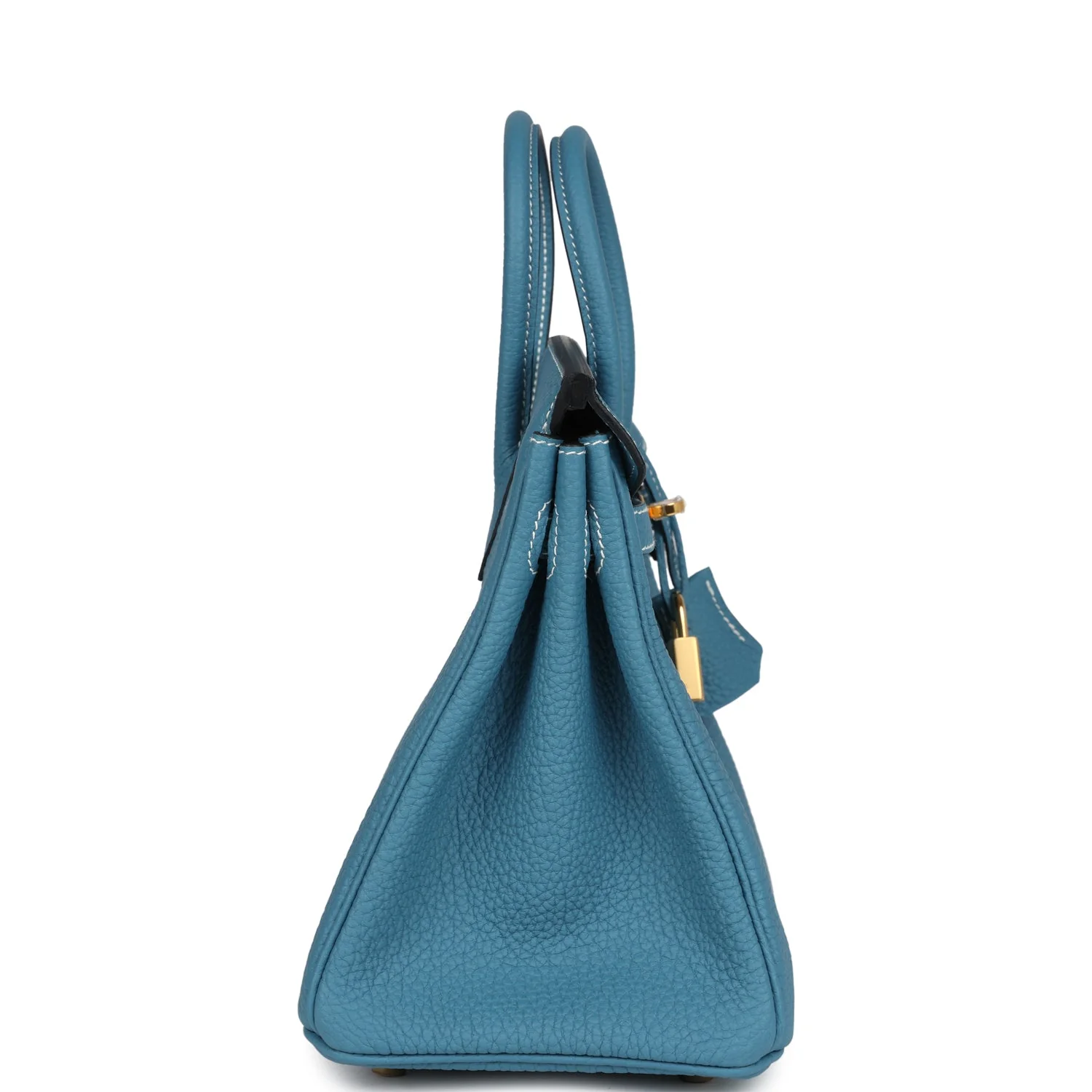 Replicate Hermes Birkin 25 Blue Jean Togo Gold Hardware(1:1 replica)