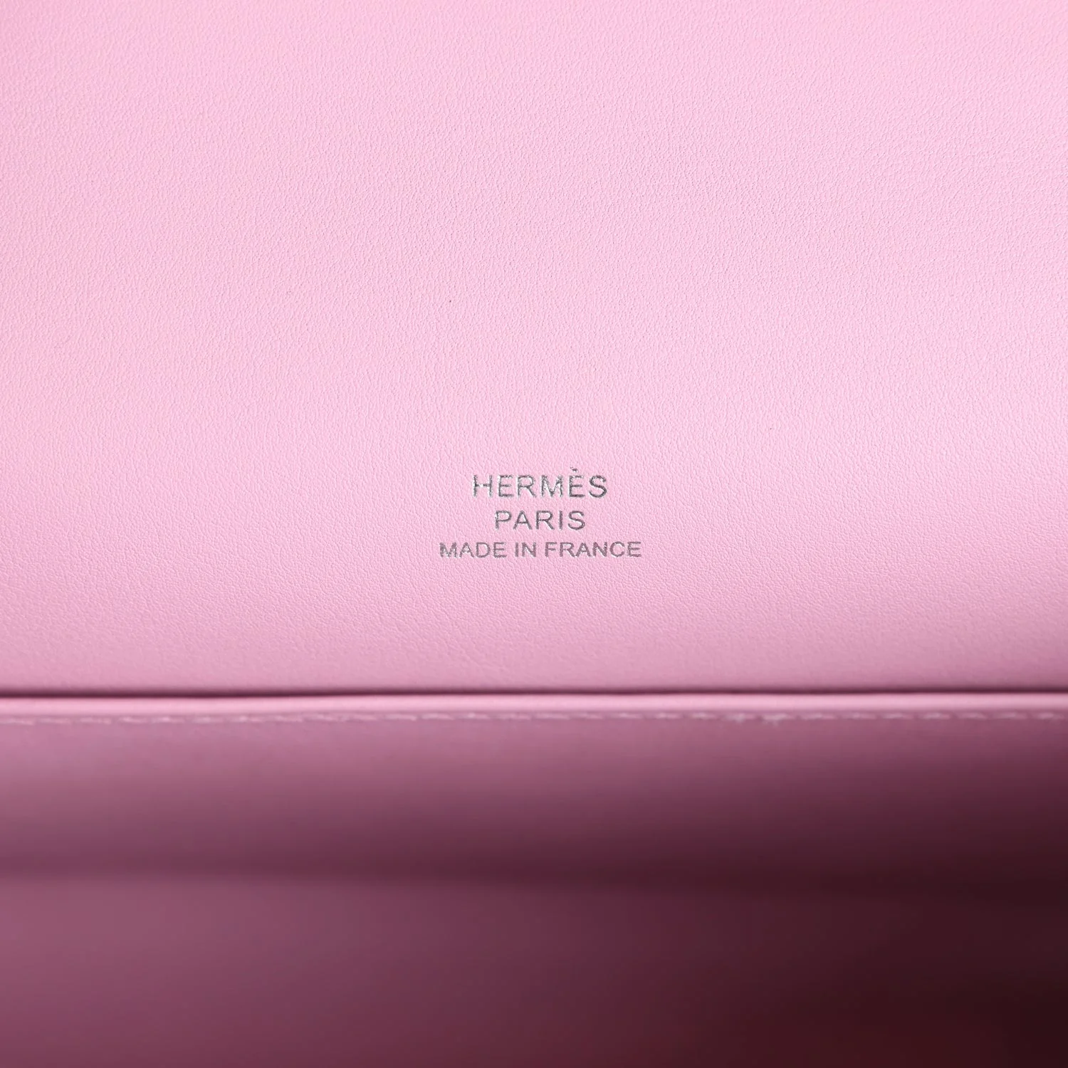 Replicate Hermes Kelly Pochette Mauve Sylvestre Swift Palladium Hardware(1:1 replica)