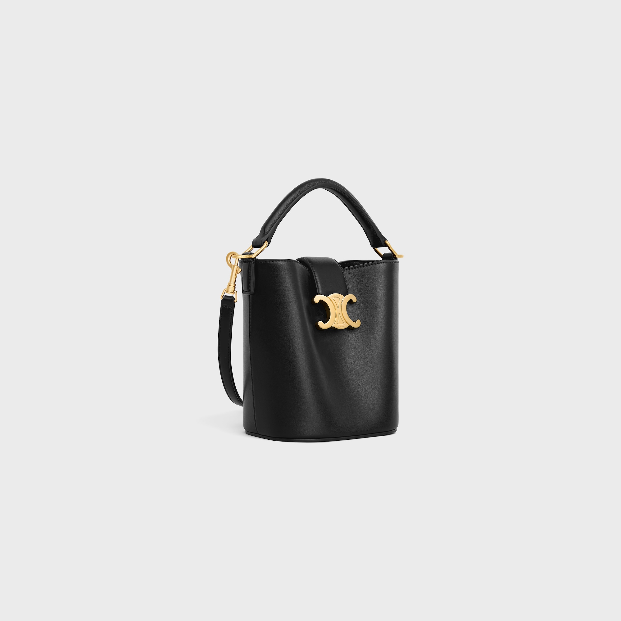 Replicate MINI BUCKET LOUISE IN SMOOTH CALFSKIN BLACK(1:1 replica)