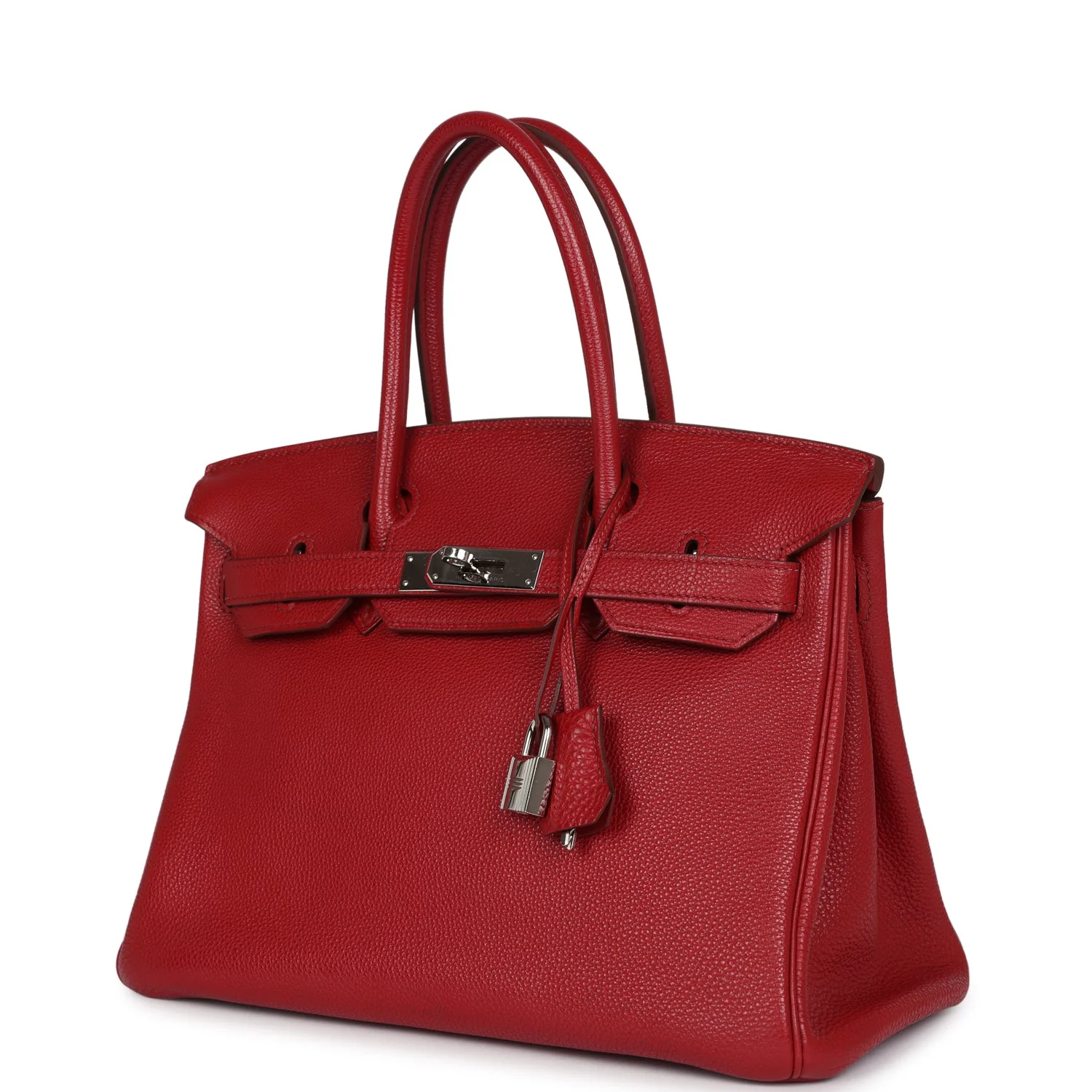 Replicate Hermes Birkin 30 Rouge Garance Togo Palladium Hardware(1:1 replica)
