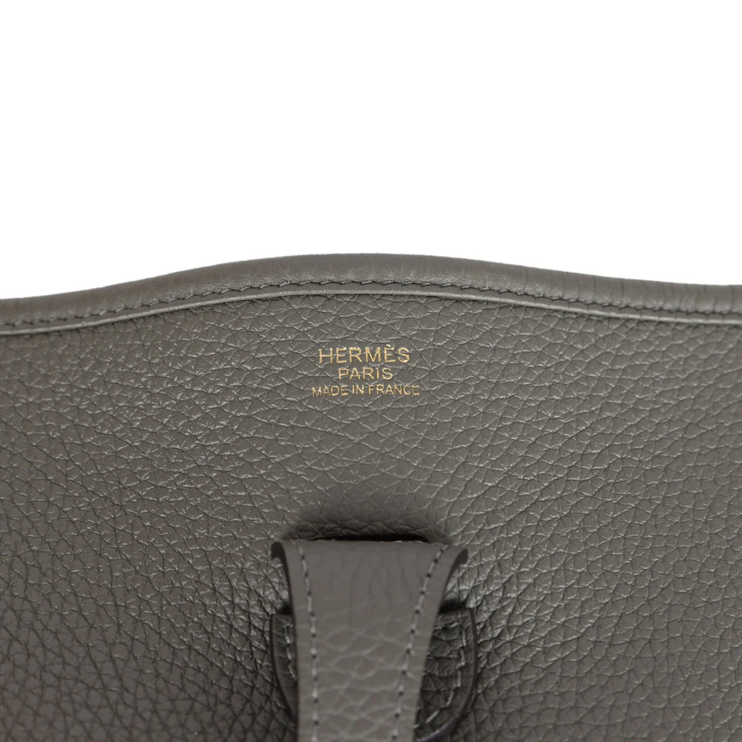 Replicate Hermes Evelyne III PM Gris Meyer Clemence Gold Hardware(1:1 replica)
