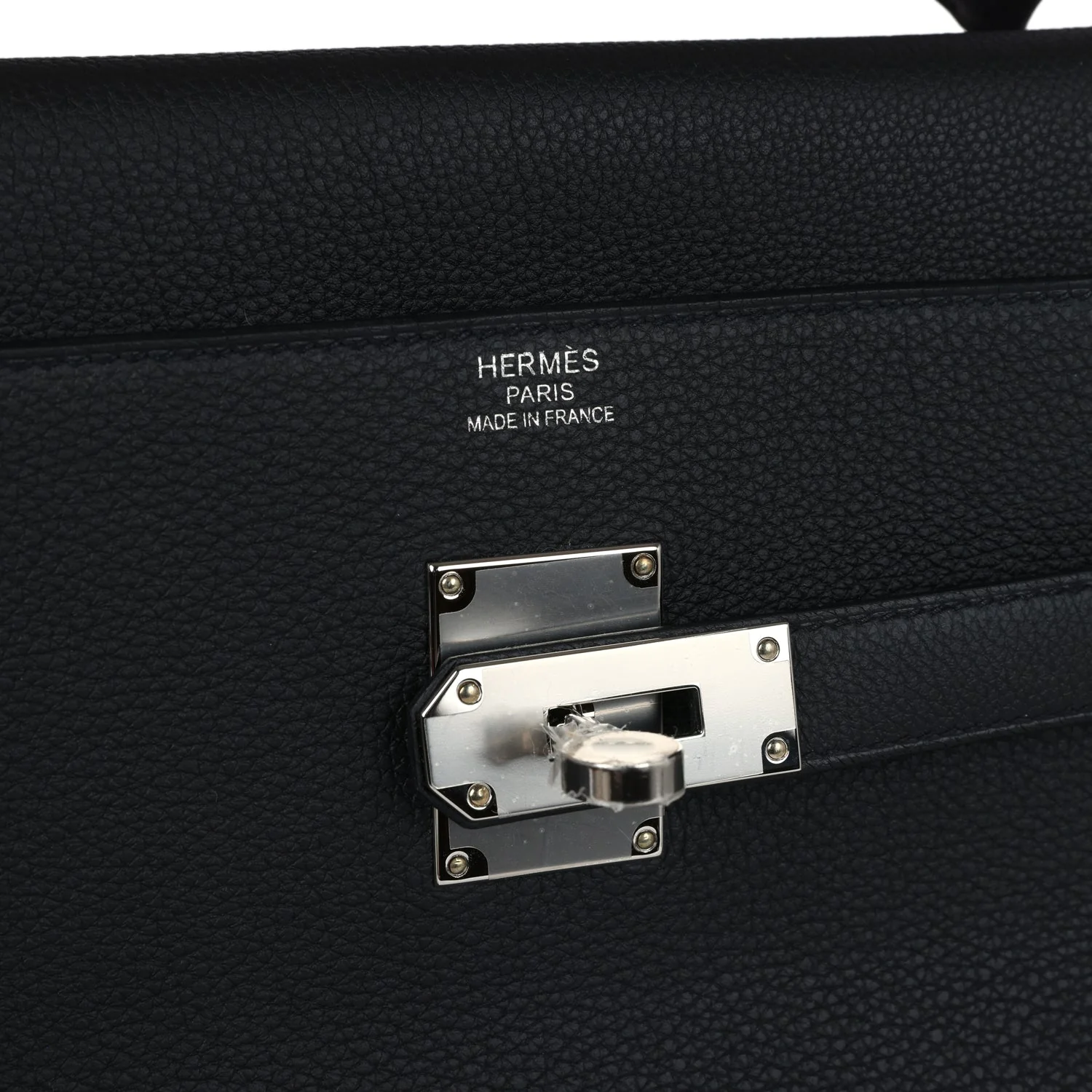 Replicate Hermes Kelly 42 Maxi Black Togo Palladium Hardware(1:1 replica)
