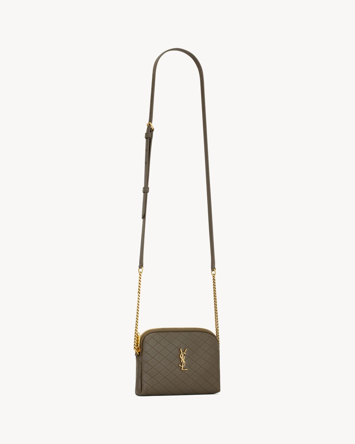 Replicate YSL Gaby Zipped Pouch in Quilted Lambskin(1:1 replica)