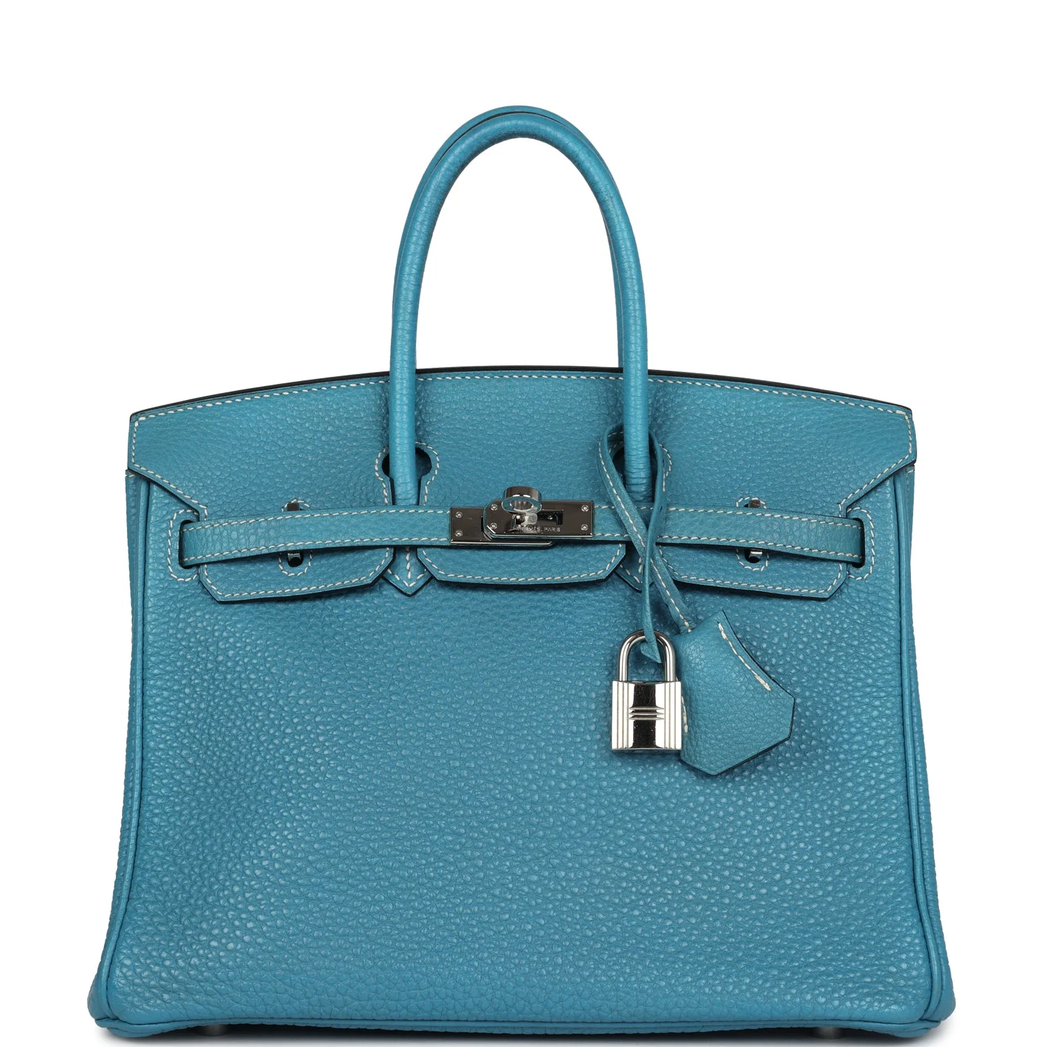 Replicate Hermes Birkin 25 Blue Jean Togo Palladium Hardware(1:1 replica)