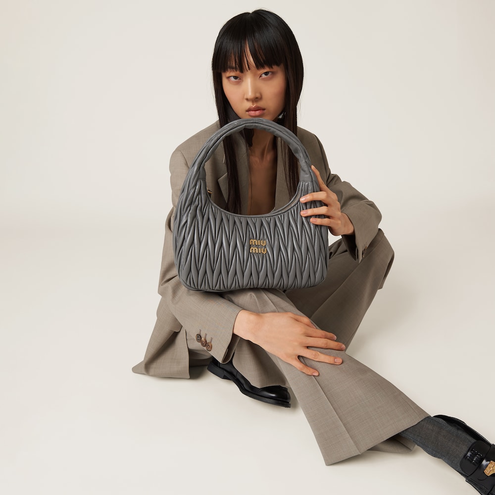 Replicate Large wander matelassé nappa leather hobo bag(1:1 replica)