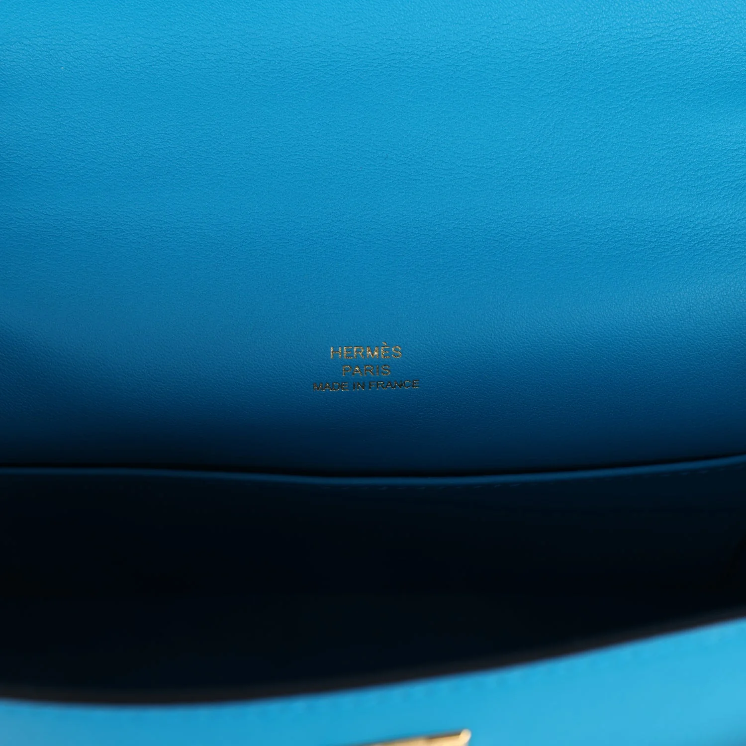 Replicate Hermes Kelly Pochette Bleu Frida Swift Gold Hardware(1:1 replica)