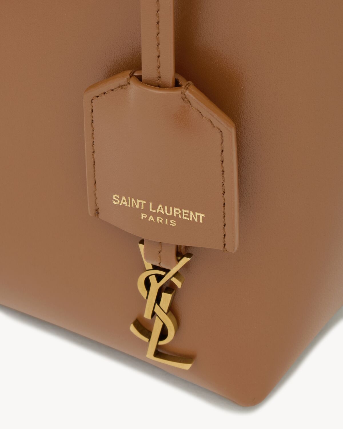 Replicate YSL Mini Toy Shopping Saint Laurent in Box Leather(1:1 replica)