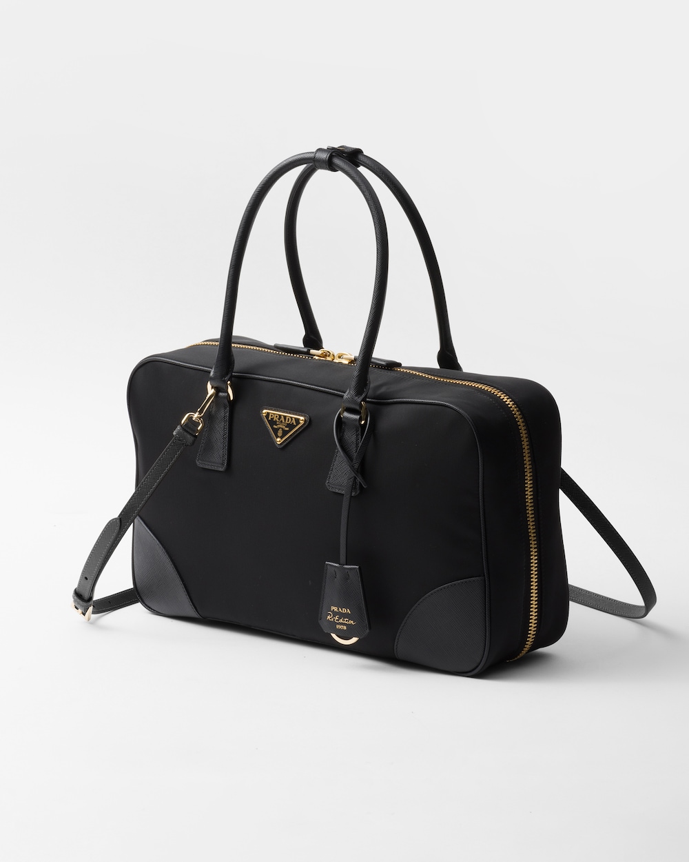 Replicate Prada Re-Edition 1978 Large Re-Nylon and Saffiano Leather Two-Handle Bag(1:1 replica)
