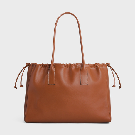 Replicate CABAS DRAWSTRING CUIR TRIOMPHE IN SMOOTH CALFSKIN TAN(1:1 replica)