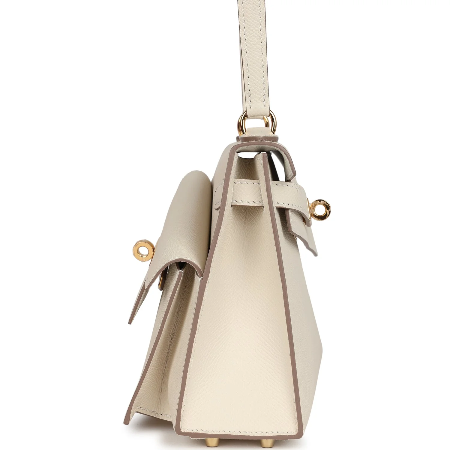 Replicate Hermes Kelly Sellier en Desordre 20 Craie Epsom Gold Hardware(1:1 replica)