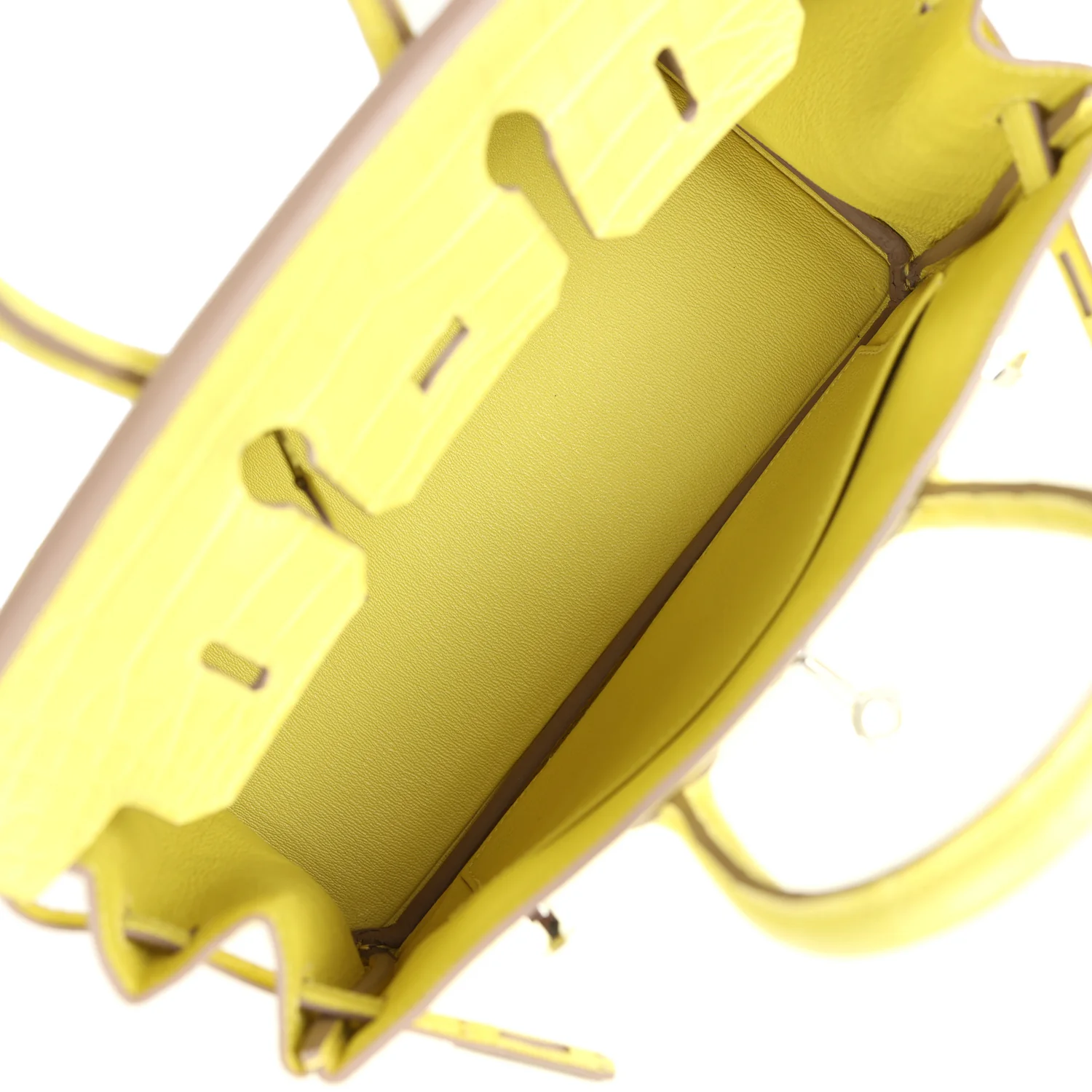 Replicate Hermes Birkin 25 Lime Matte Alligator Palladium Hardware(1:1 replica)