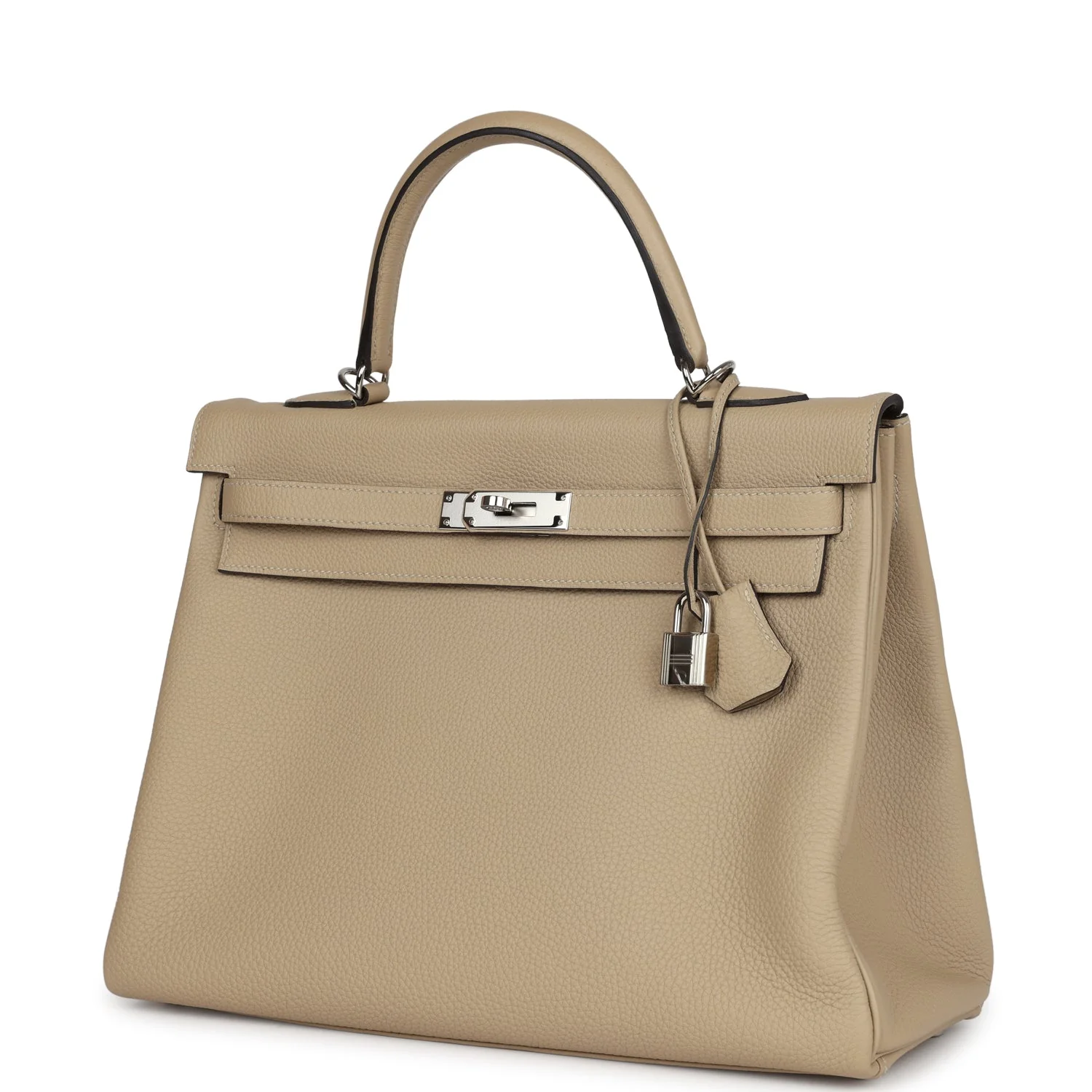 Replicate Hermes Kelly Retourne 35 Trench Togo Palladium Hardware(1:1 replica)