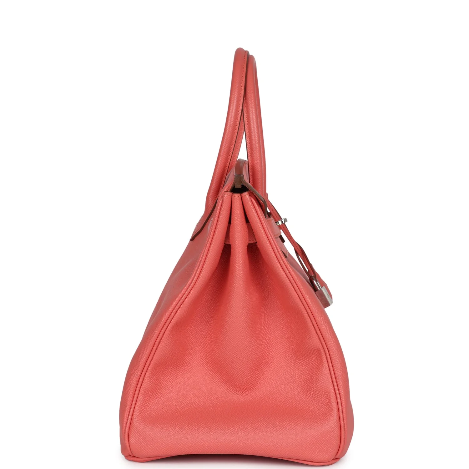 Replicate Hermes Birkin 35 Flamingo Epsom Palladium Hardware(1:1 replica)