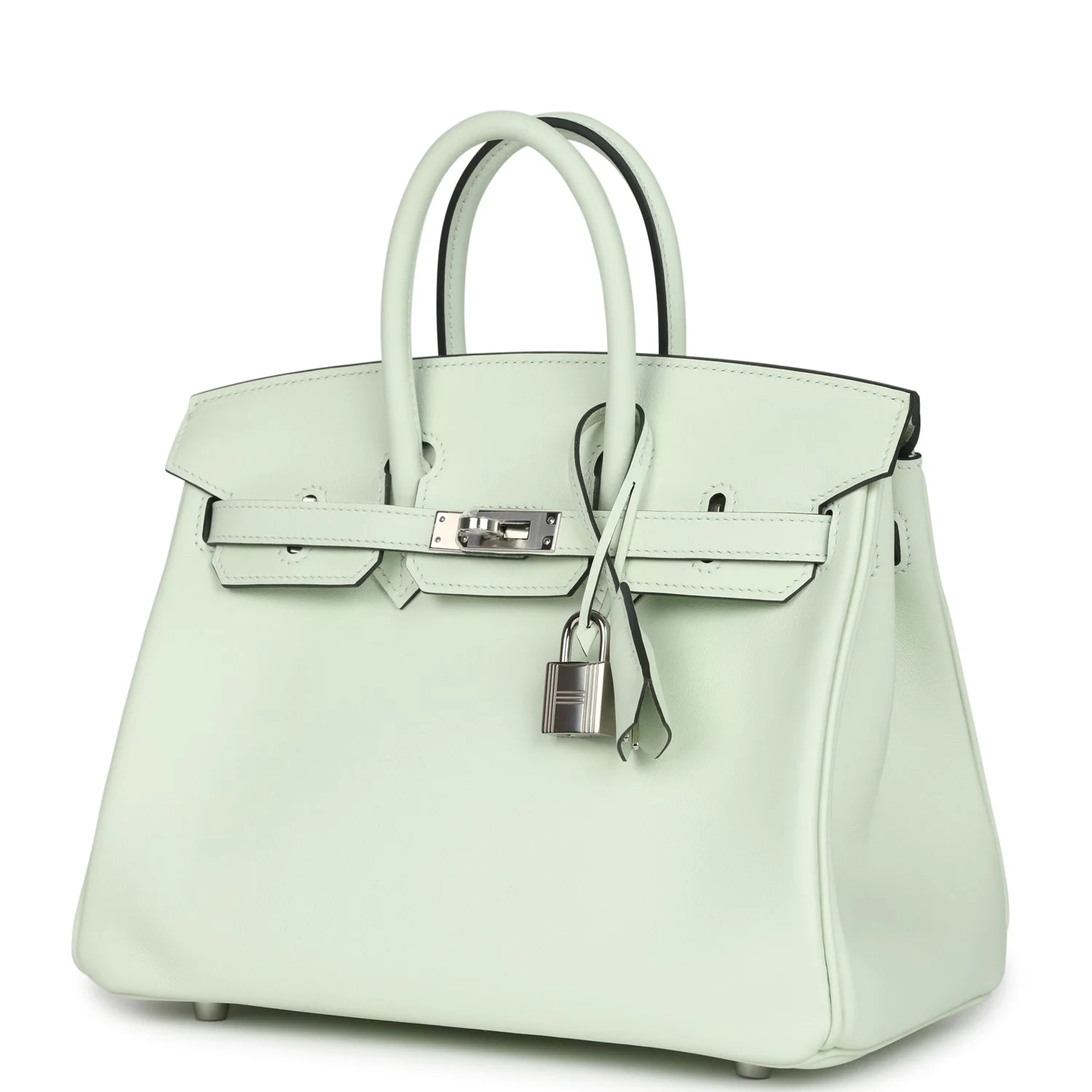 Replicate Hermes Birkin 25 Vert Fizz Swift Palladium Hardware(1:1 replica)