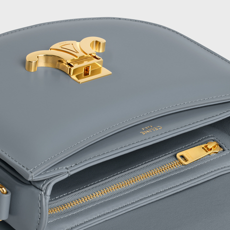 Replicate BESACE CLEA IN SHINY CALFSKIN BLUE GREY(1:1 replica)