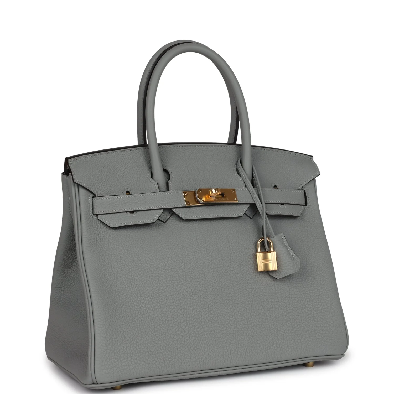 Replicate Hermes Birkin 30 Gris Mouette Togo Gold Hardware(1:1 replica)