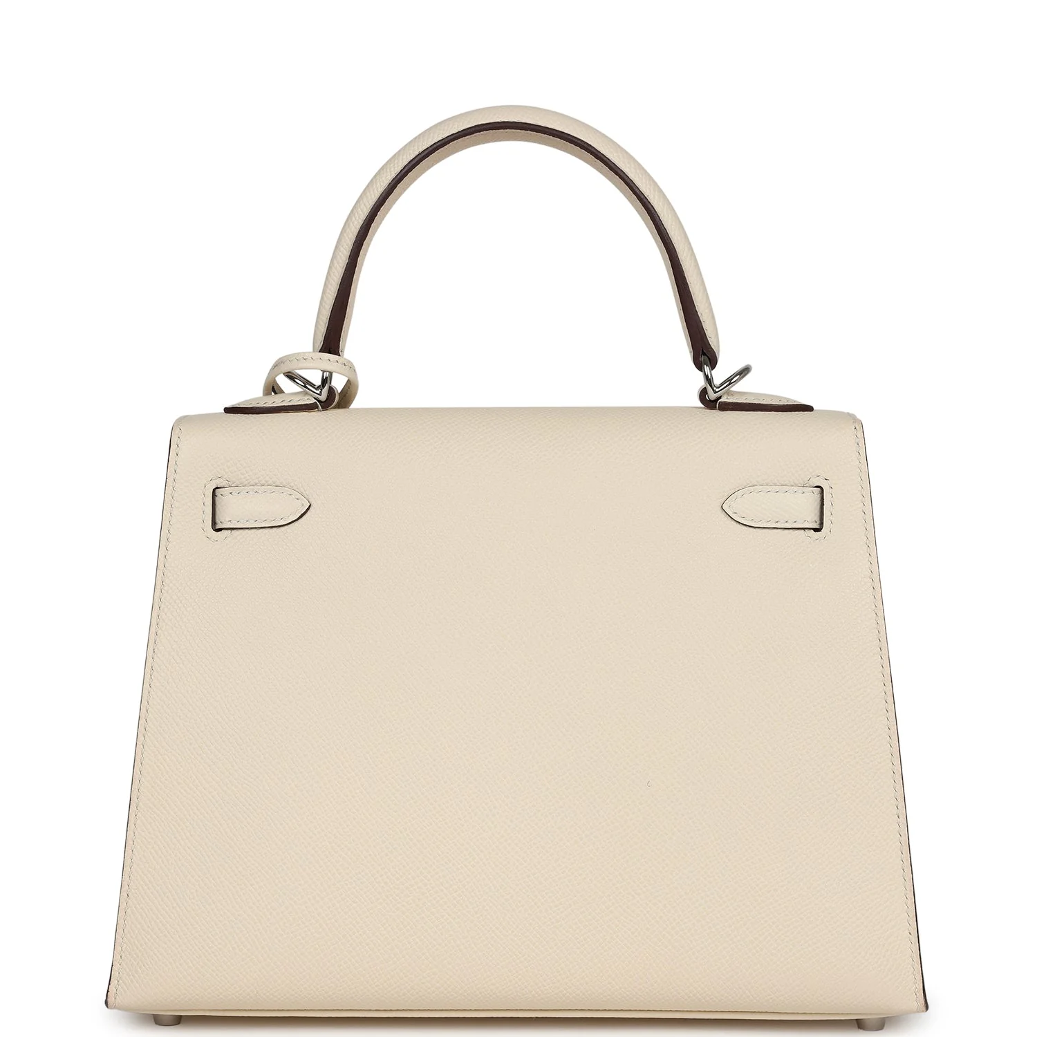 Replicate Hermes Kelly Sellier 25 Nata Verso Epsom Palladium Hardware(1:1 replica)