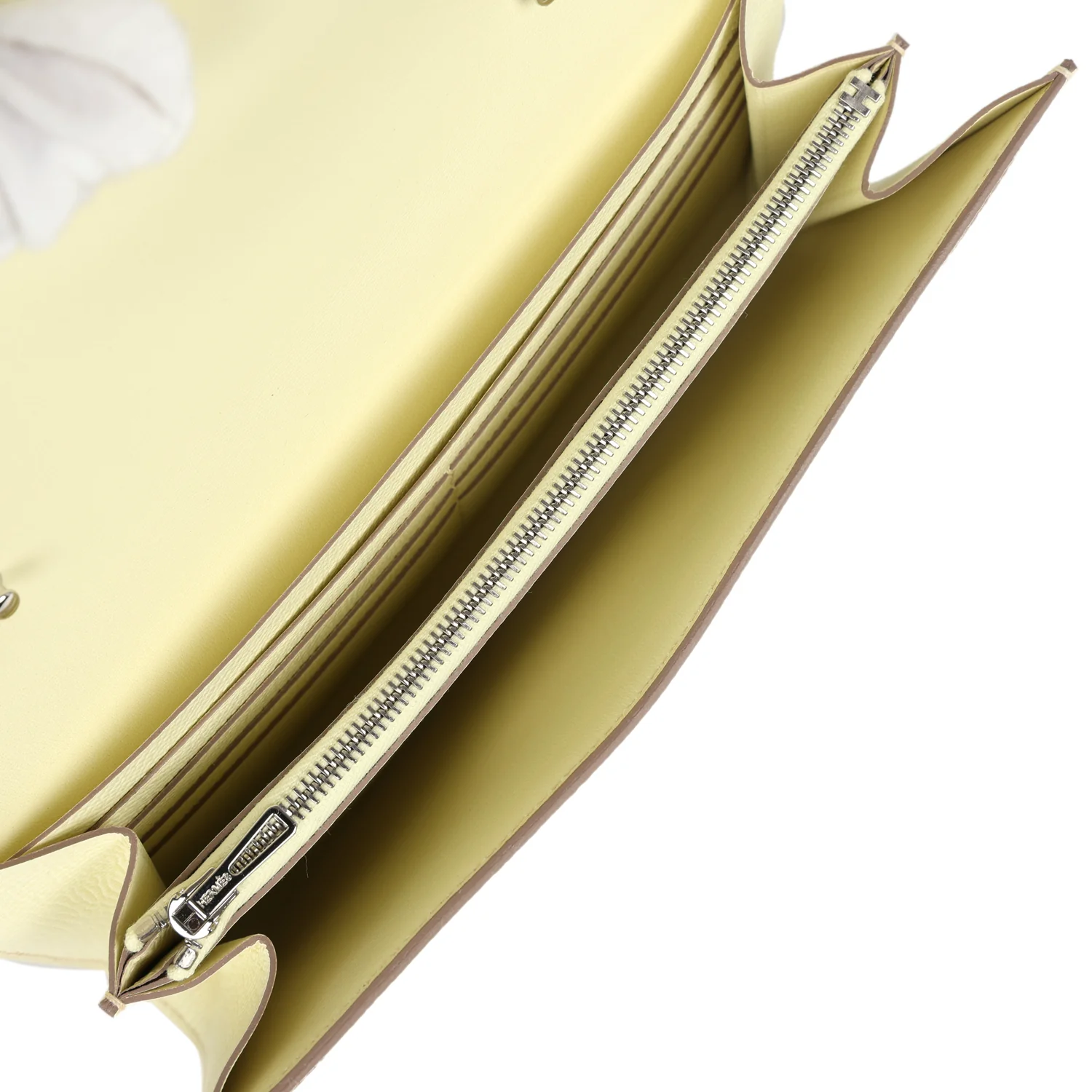 Replicate Hermes Constance Wallet To Go Jaune Milton Epsom Palladium Hardware(1:1 replica)