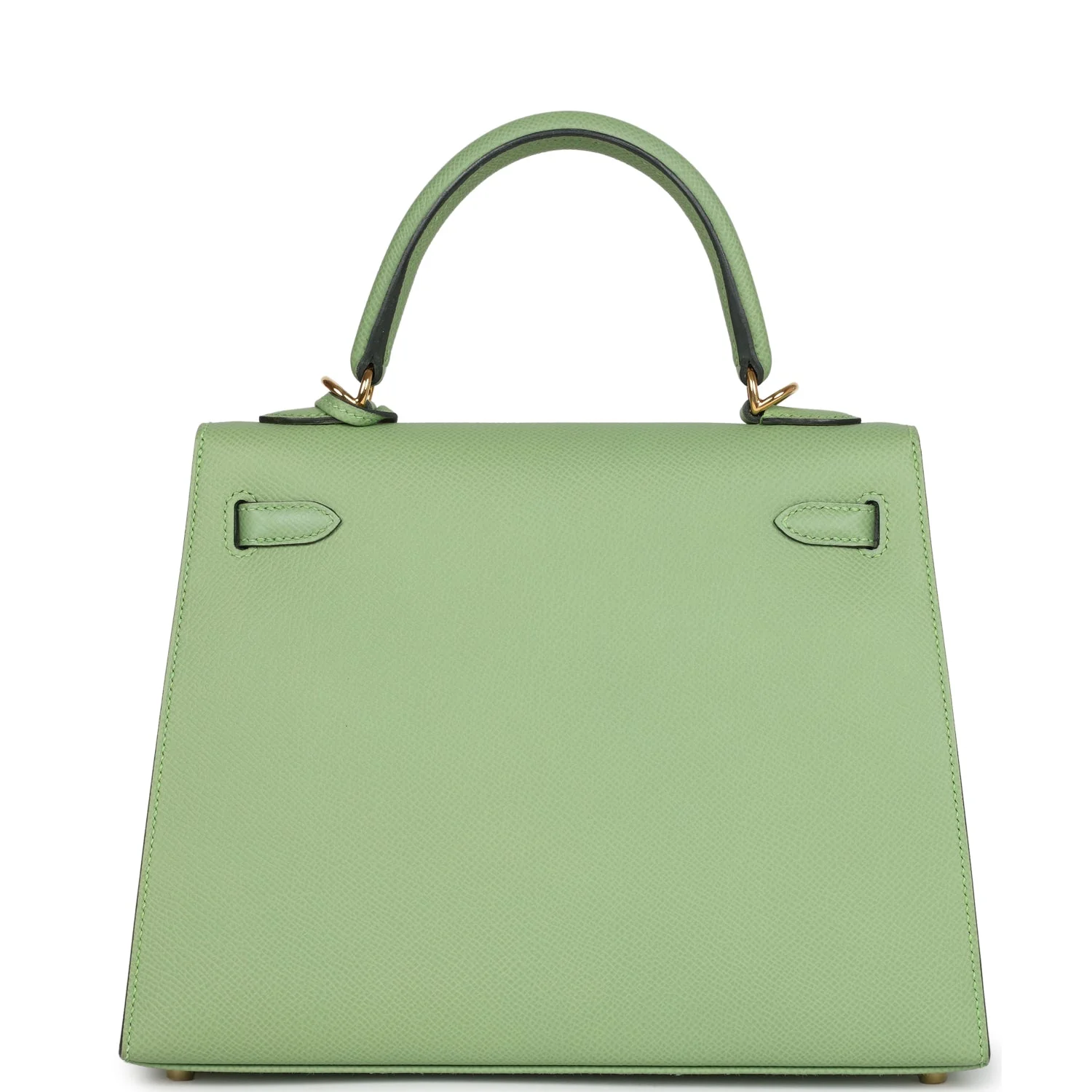 Replicate Hermes Kelly Sellier 25 Vert Criquet Epsom Gold Hardware(1:1 replica)