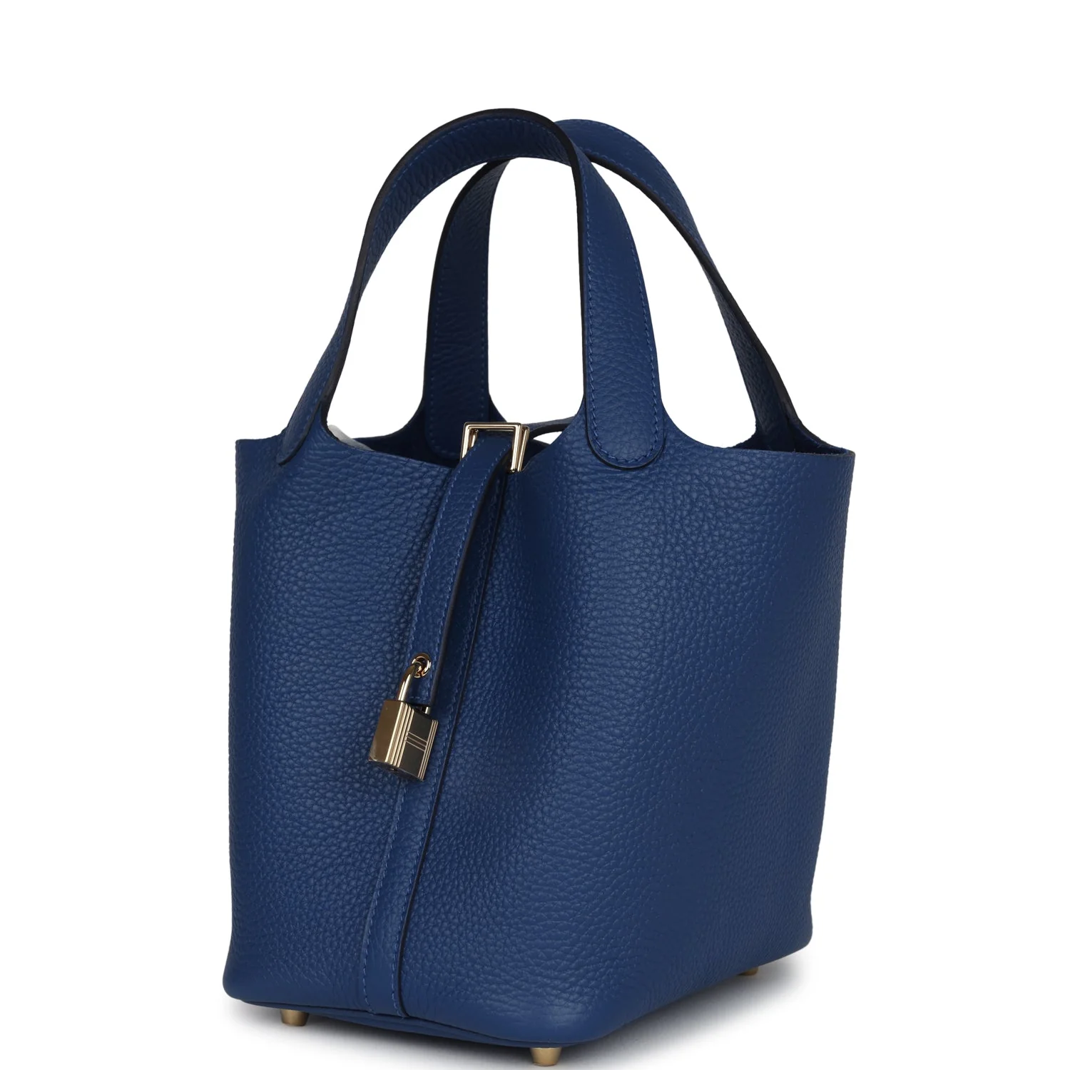 Replicate Hermes Picotin Lock 18 Bleu Tie Clemence Permabrass Hardware(1:1 replica)