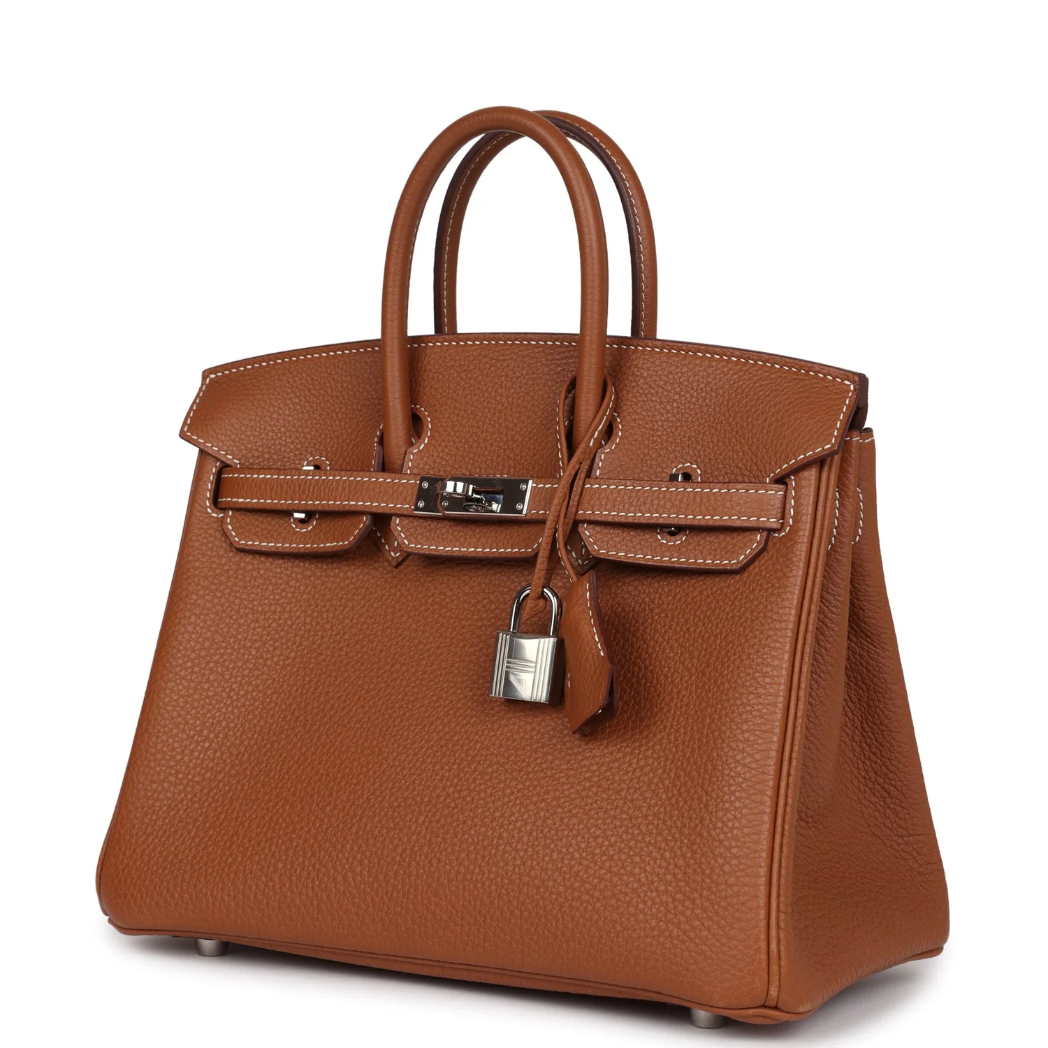 Replicate Hermes Birkin 25 Gold Togo Palladium Hardware(1:1 replica)