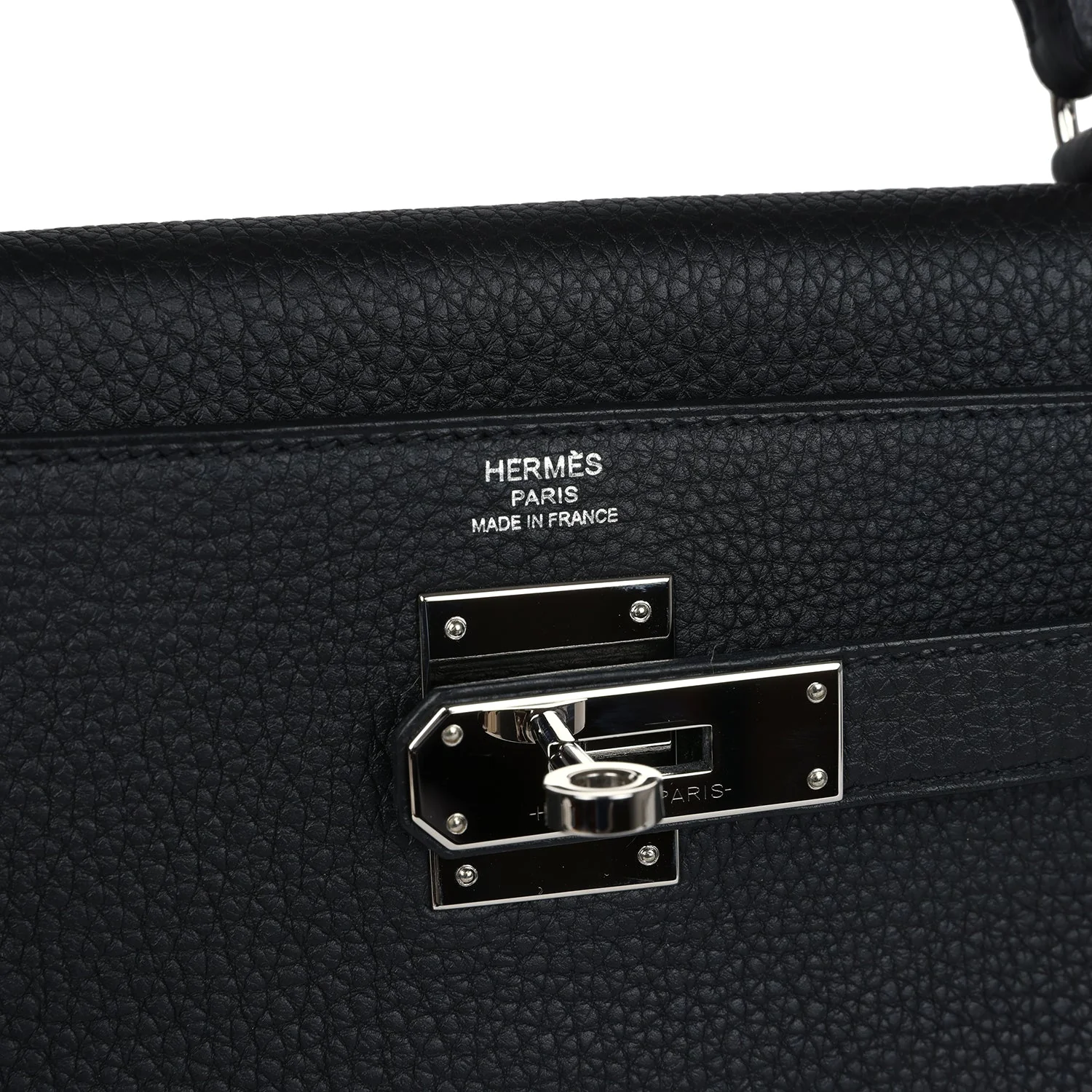 Replicate Hermes Kelly Retourne 28 Black Togo Palladium Hardware(1:1 replica)