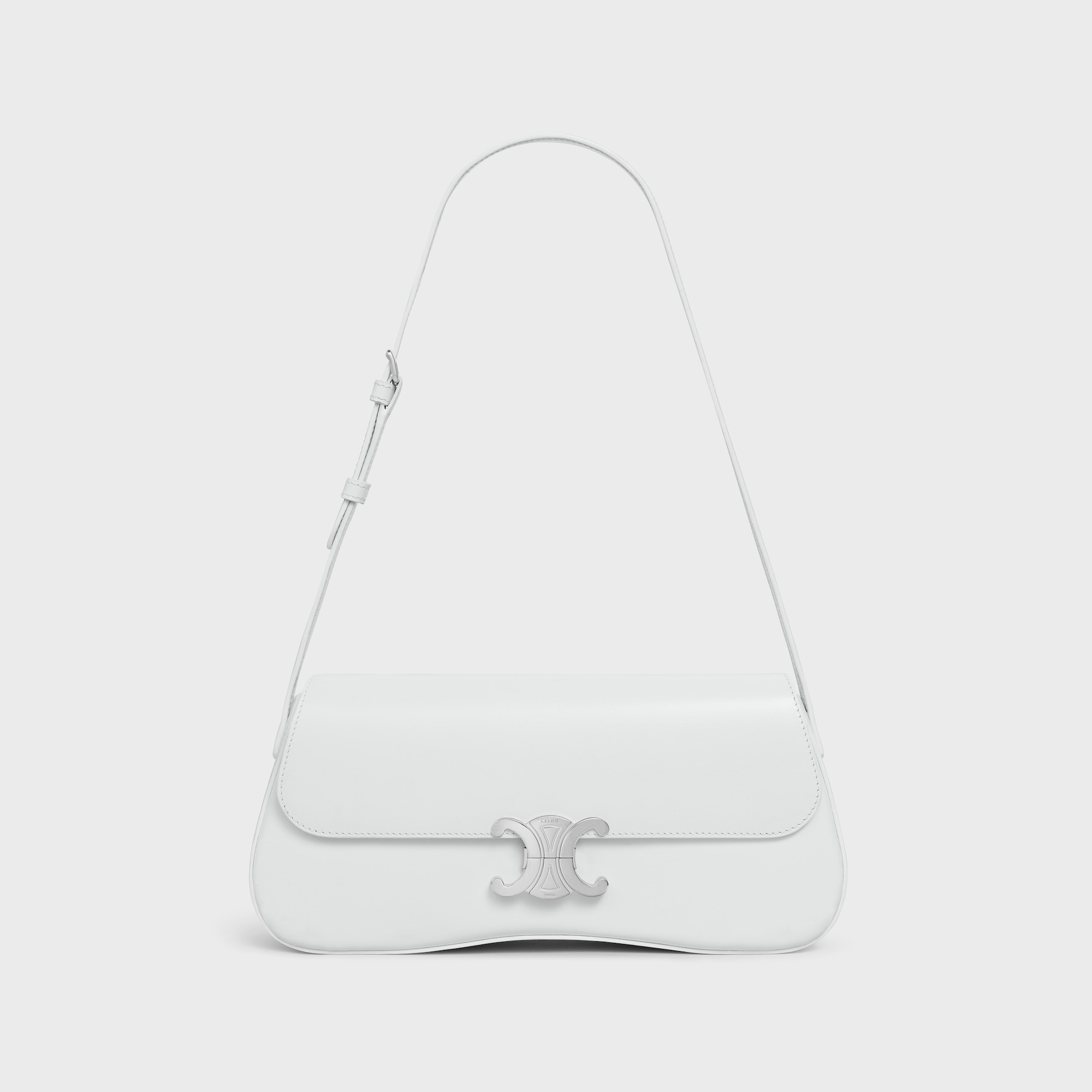 Replicate MEDIUM CELINE LOLA BAG IN SHINY CALFSKIN BLANC DE BLANC(1:1 replica)