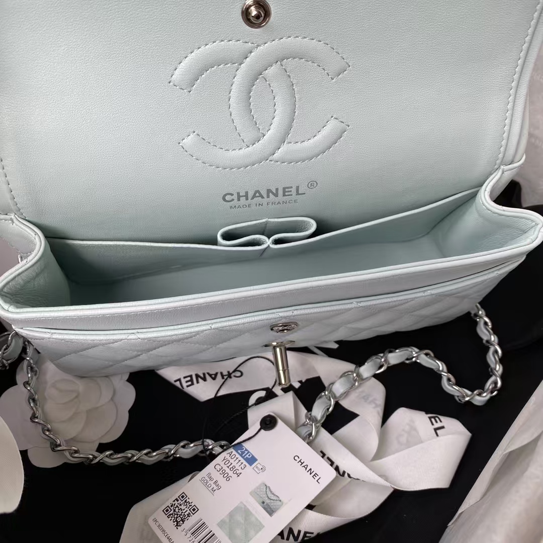 Replicate Chanel Small Classic Handbag Silver Hardware(1:1 replica)