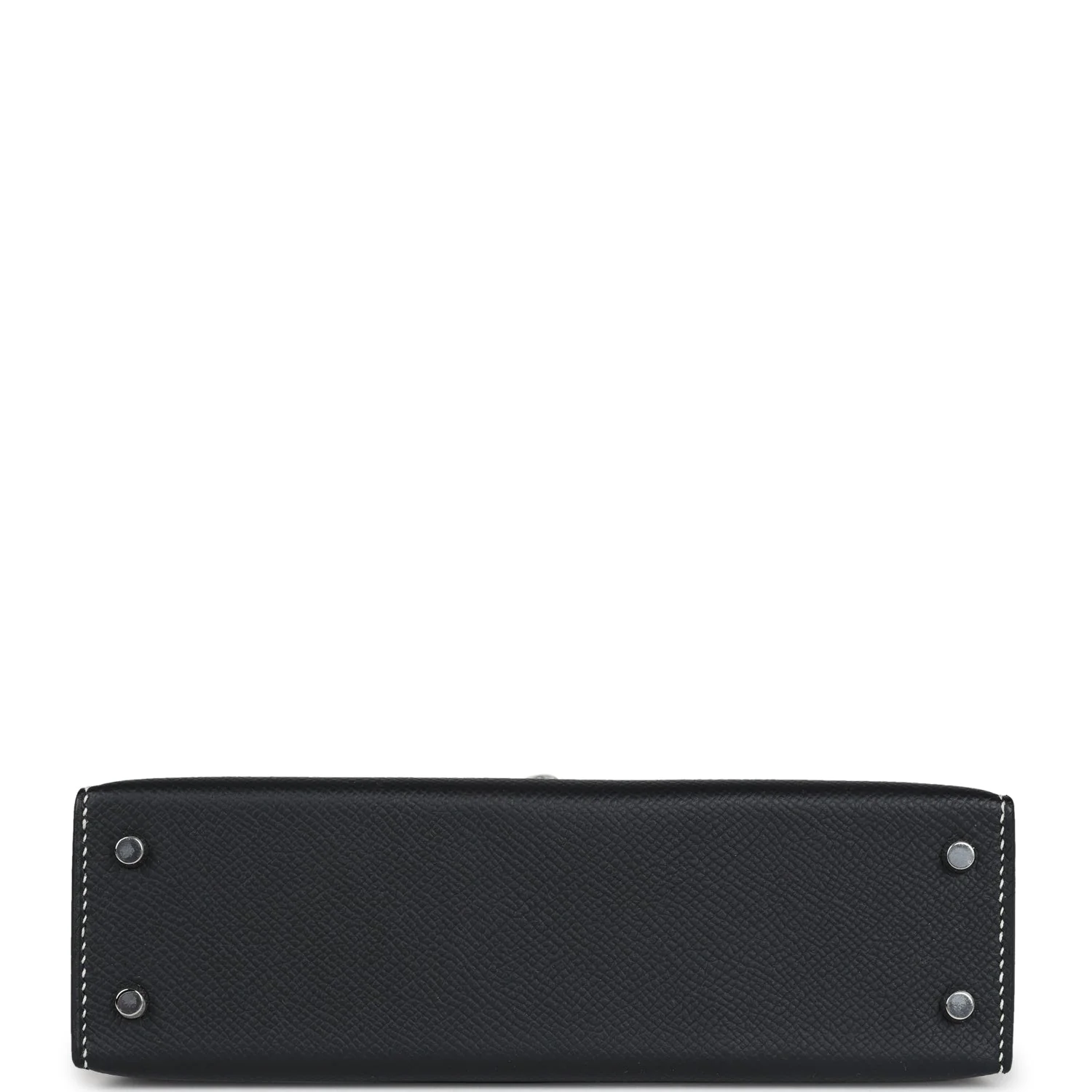 Replicate Hermes Special Order (HSS) Kelly Sellier 20 Black Verso Epsom Palladium Hardware(1:1 replica)