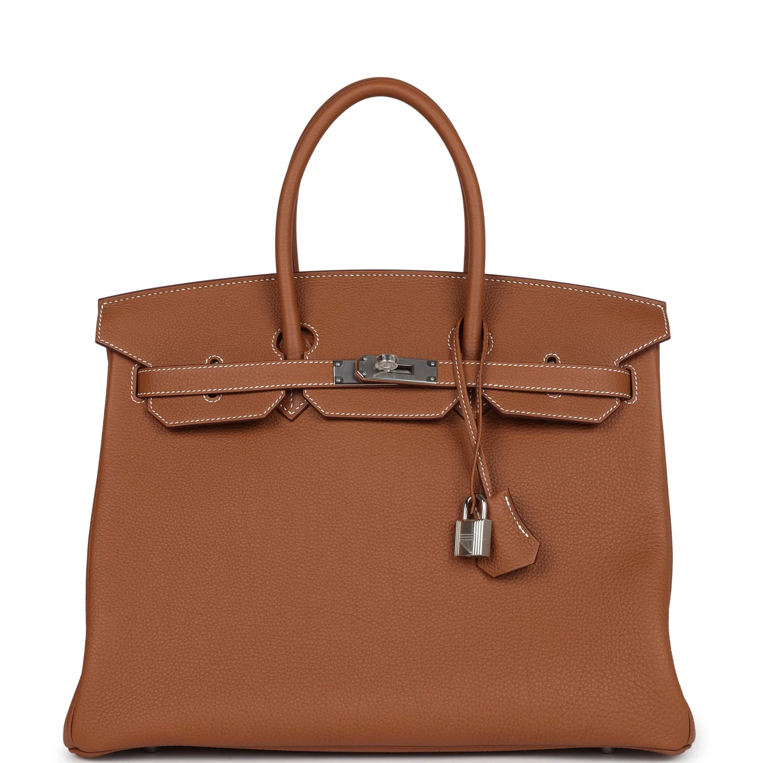 Replicate Hermes Birkin 35 Gold Togo Palladium Hardware(1:1 replica)