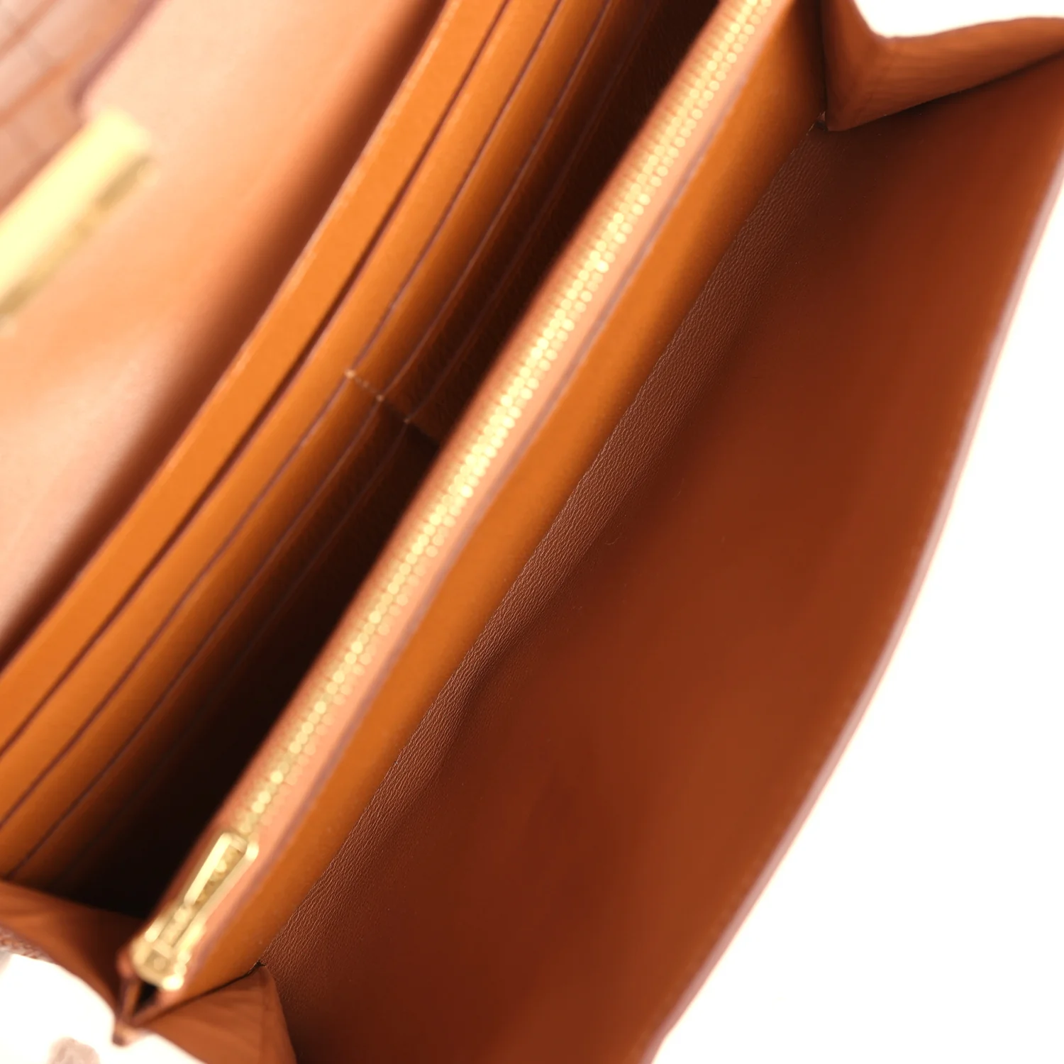 Replicate Hermes Constance Wallet To Go Gold Matte Alligator Gold Hardware(1:1 replica)