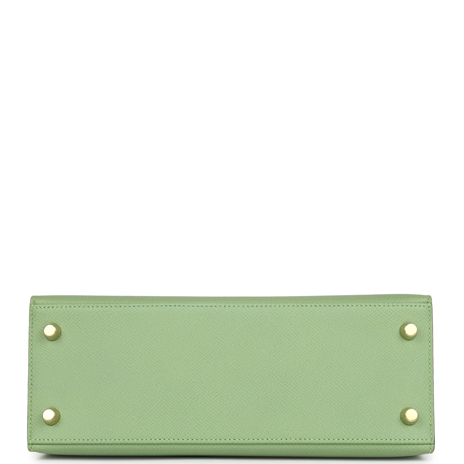 Replicate Hermes Kelly Sellier 25 Vert Criquet Epsom Gold Hardware(1:1 replica)