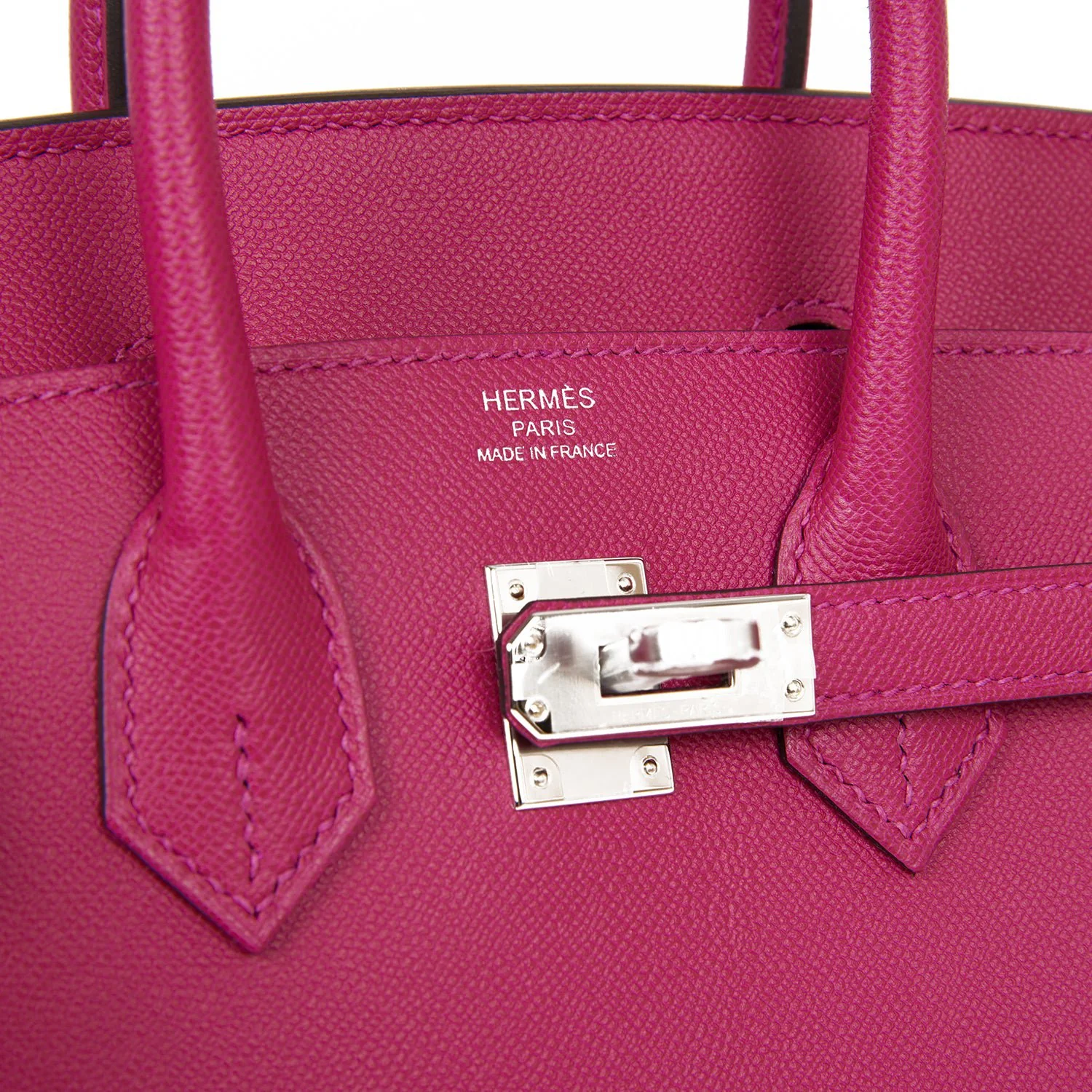 Replicate Hermes Birkin Sellier 25 Rose Pourpre Veau Madame Palladium Hardware(1:1 replica)