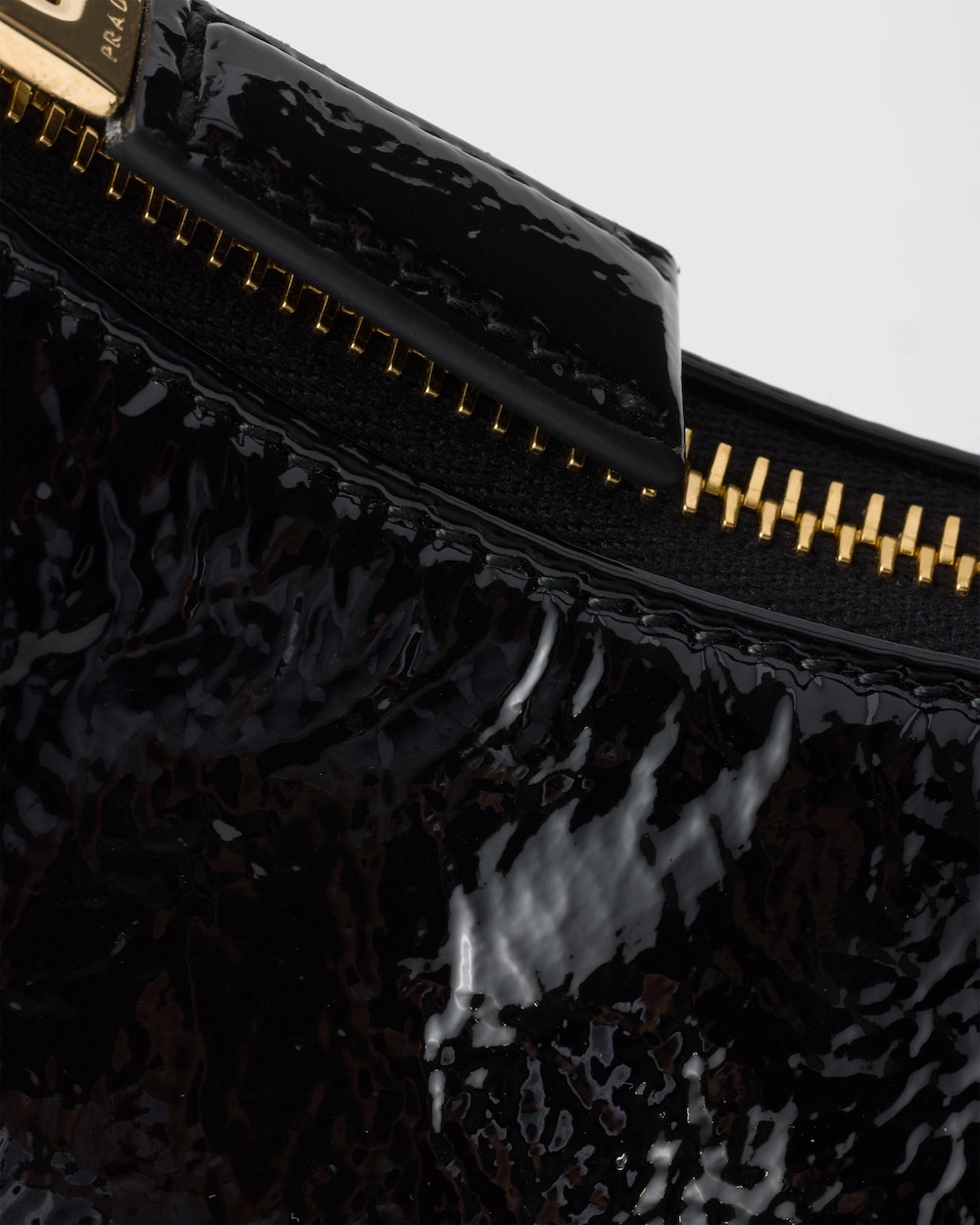 Replicate Prada Arqué Naplak Patent Leather Shoulder Bag(1:1 replica)