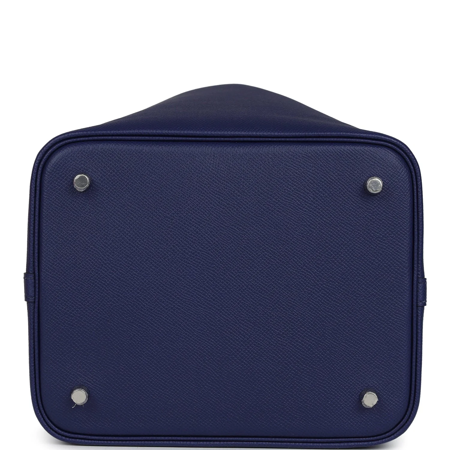 Replicate Hermes Picotin Lock 22 Tressage De Cuir Bleu Encre, Brique and Black Epsom Palladium Hardware(1:1 replica)